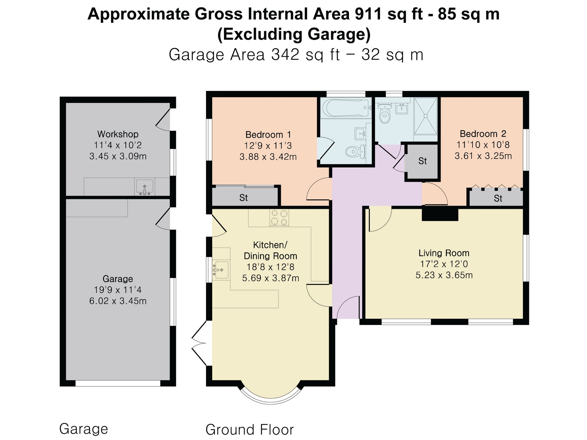 5 Home Close, Cambridge floorplan
