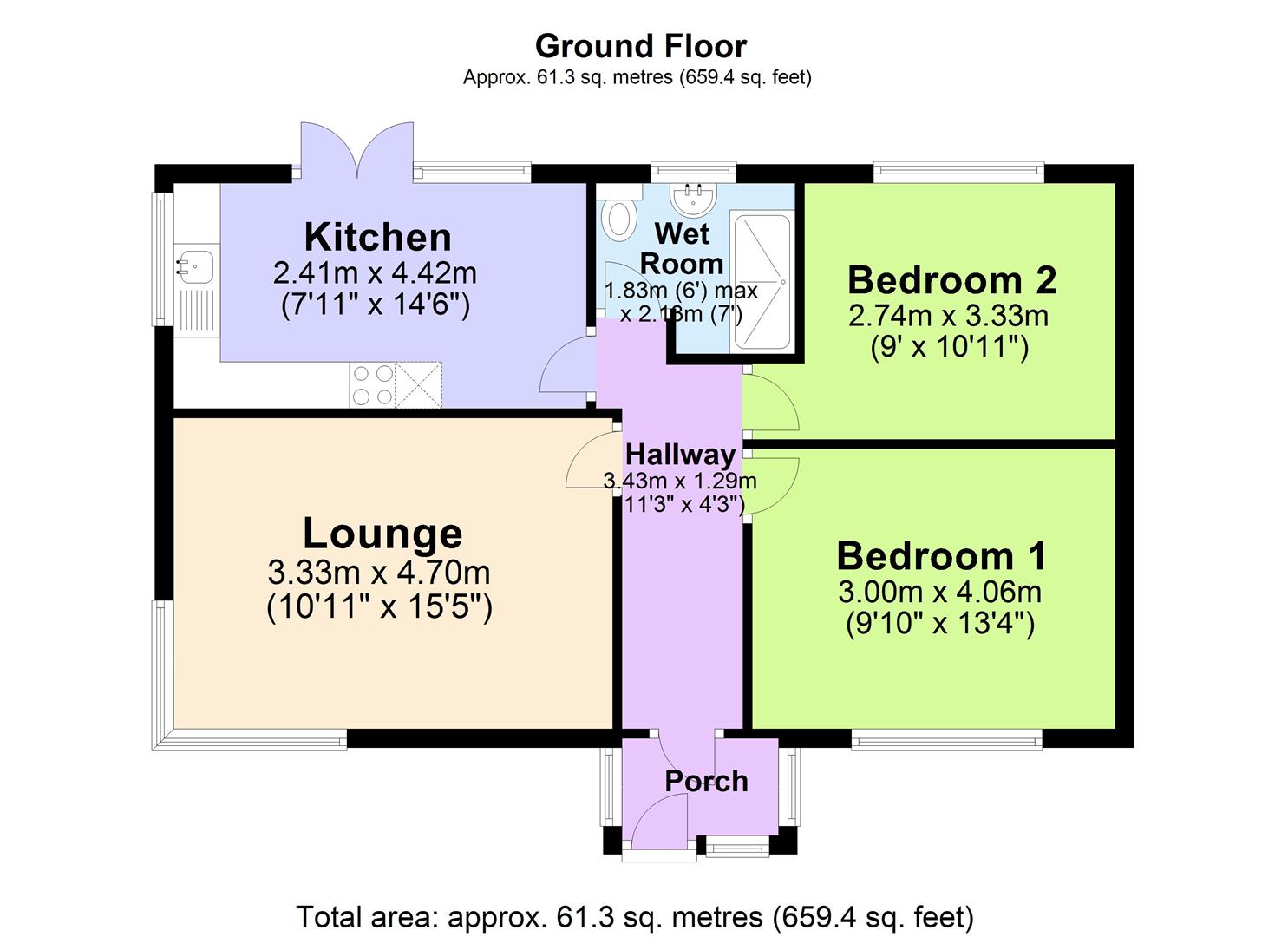 2 Bedrooms Detached bungalow for sale in Hallet Road, Canvey Island SS8