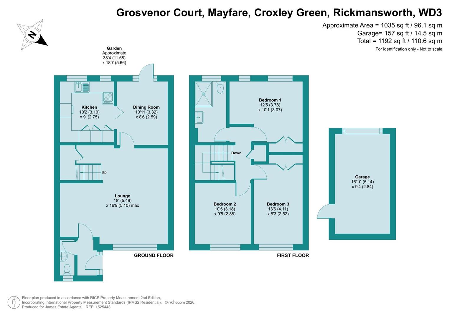 9 Grosvenor Court, Mayfare, Rickmansworth floorplan