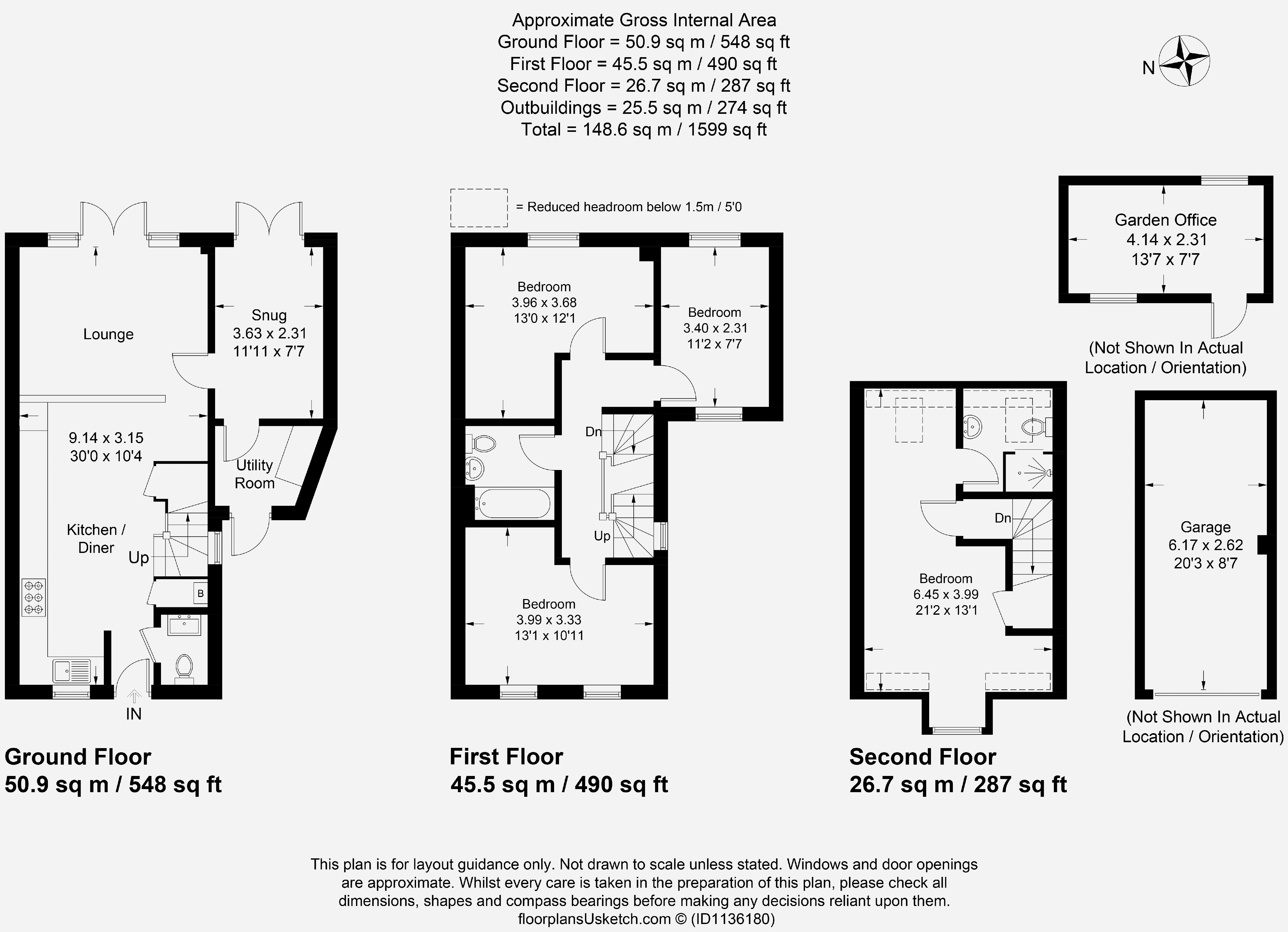 4 bed terraced house for sale in Lancaster Way, Ashford TN23 68591636