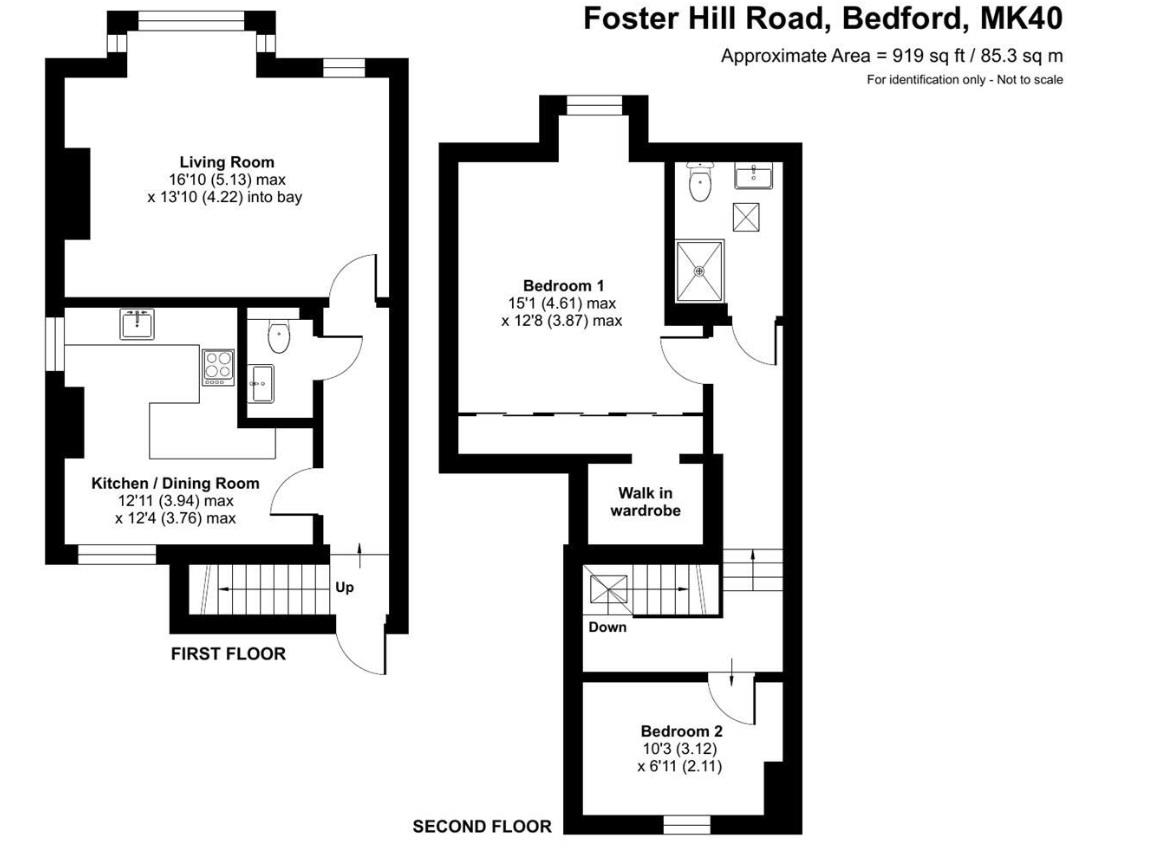 Flat 3, 65, Foster Hill Road, Bedford floorplan