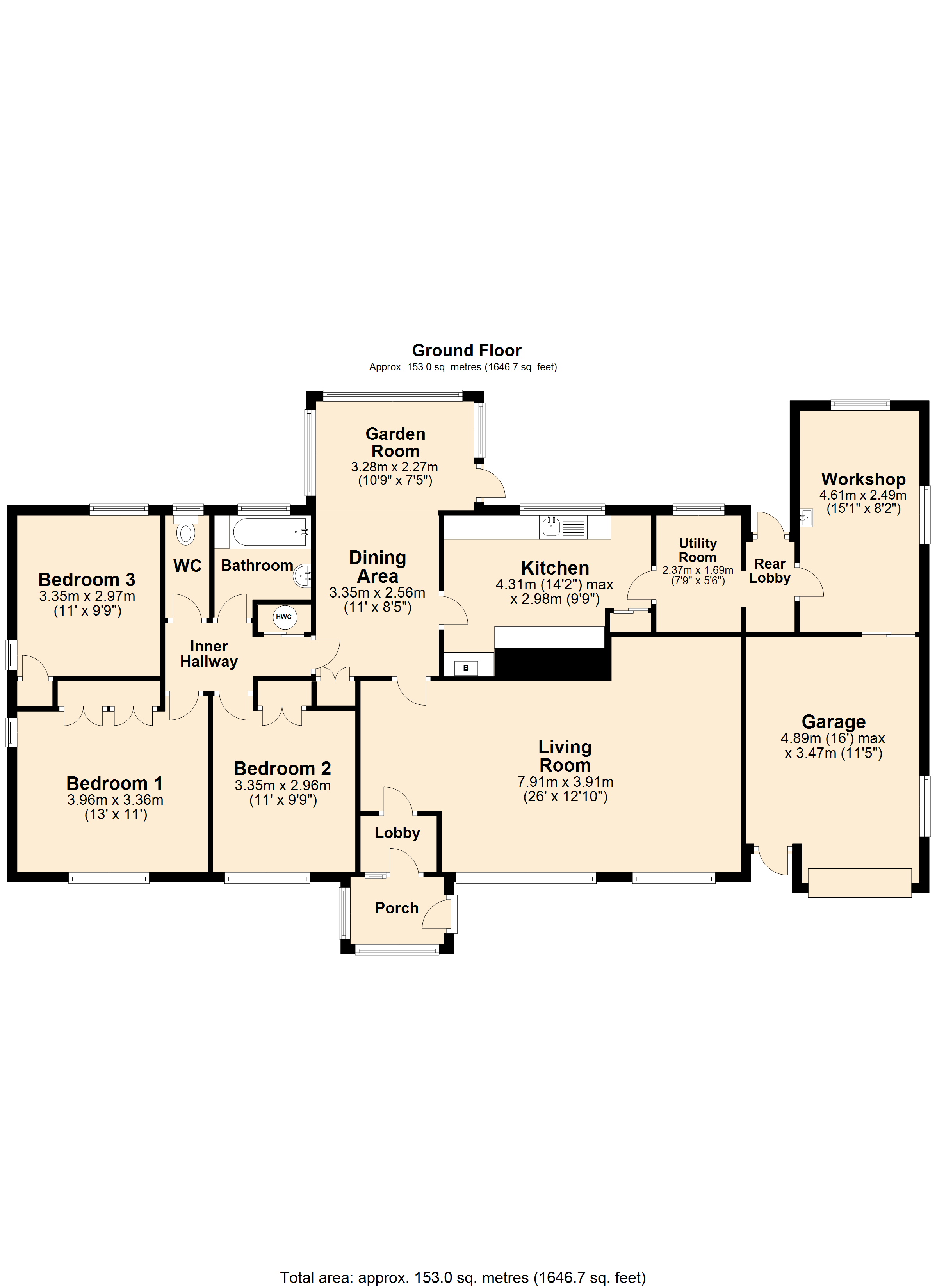 3 Bedrooms Detached bungalow for sale in Woolston, Somerset BA22