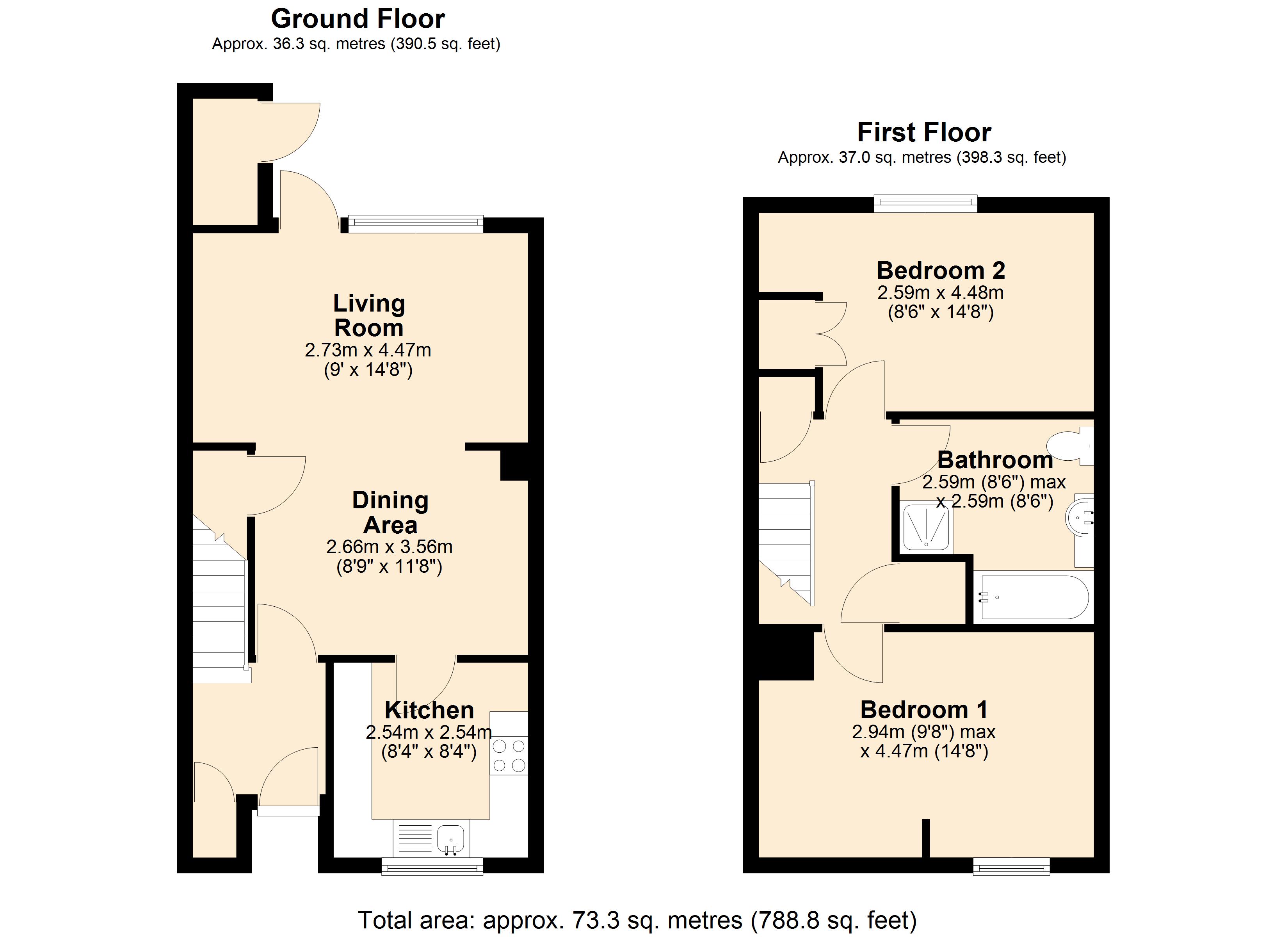 Heathershaw, Trowbridge floorplan
