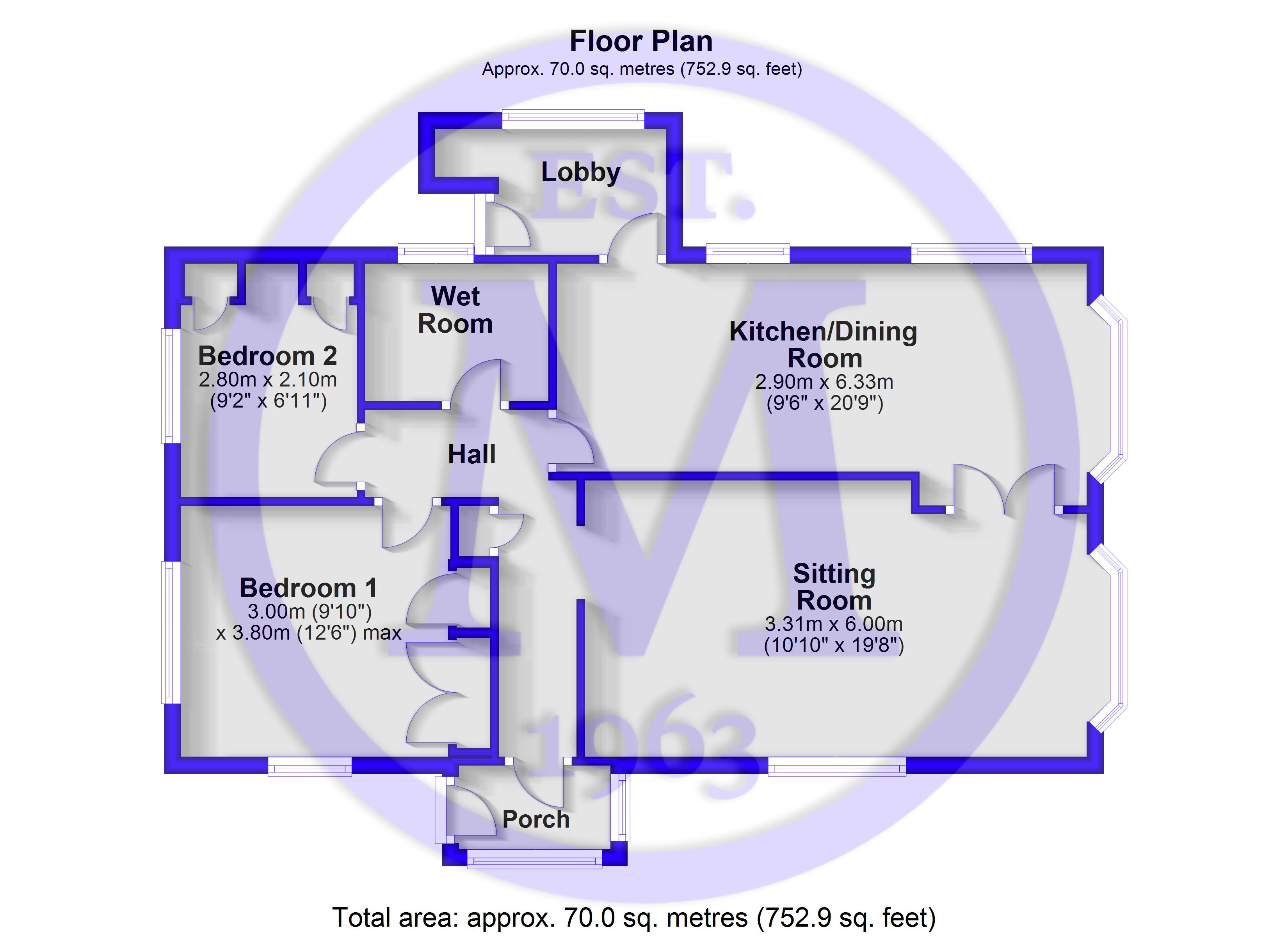 11, The Cul De Sac, Barton On Sea floorplan