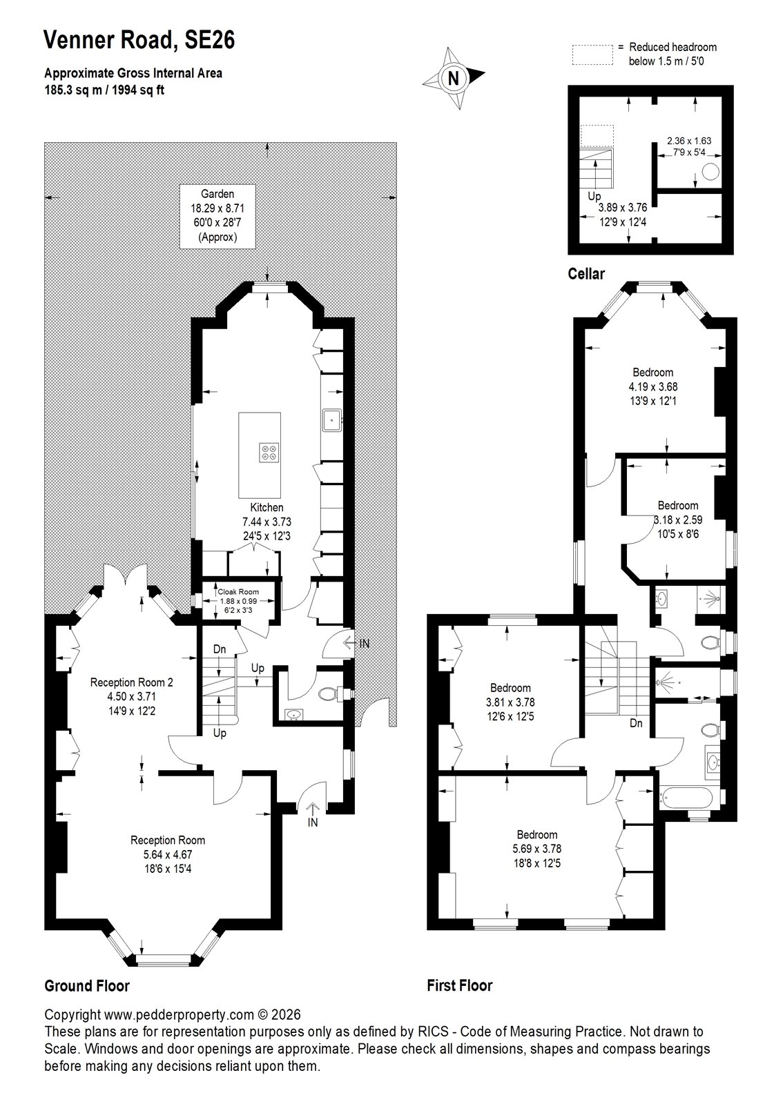 94, Venner Road, London floorplan