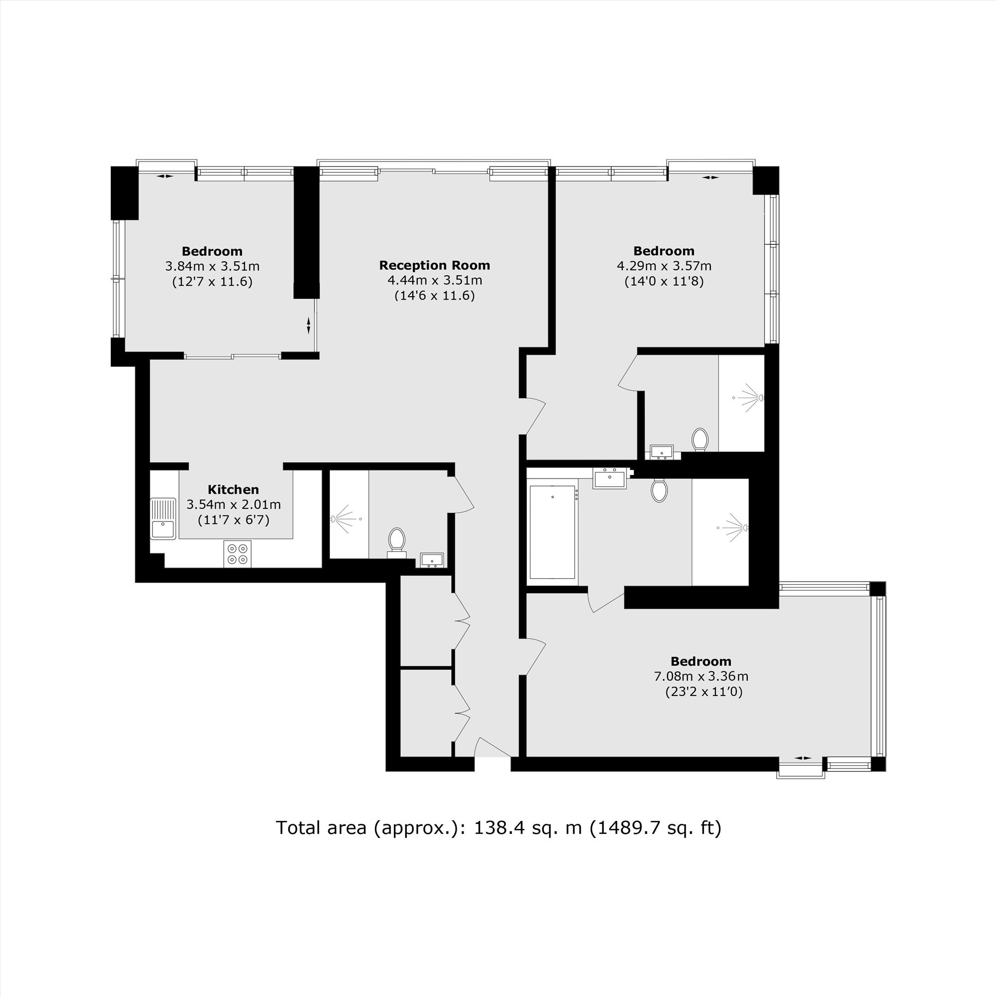 Apartment 1102, Meranti House, 84, Alie Street, London floorplan