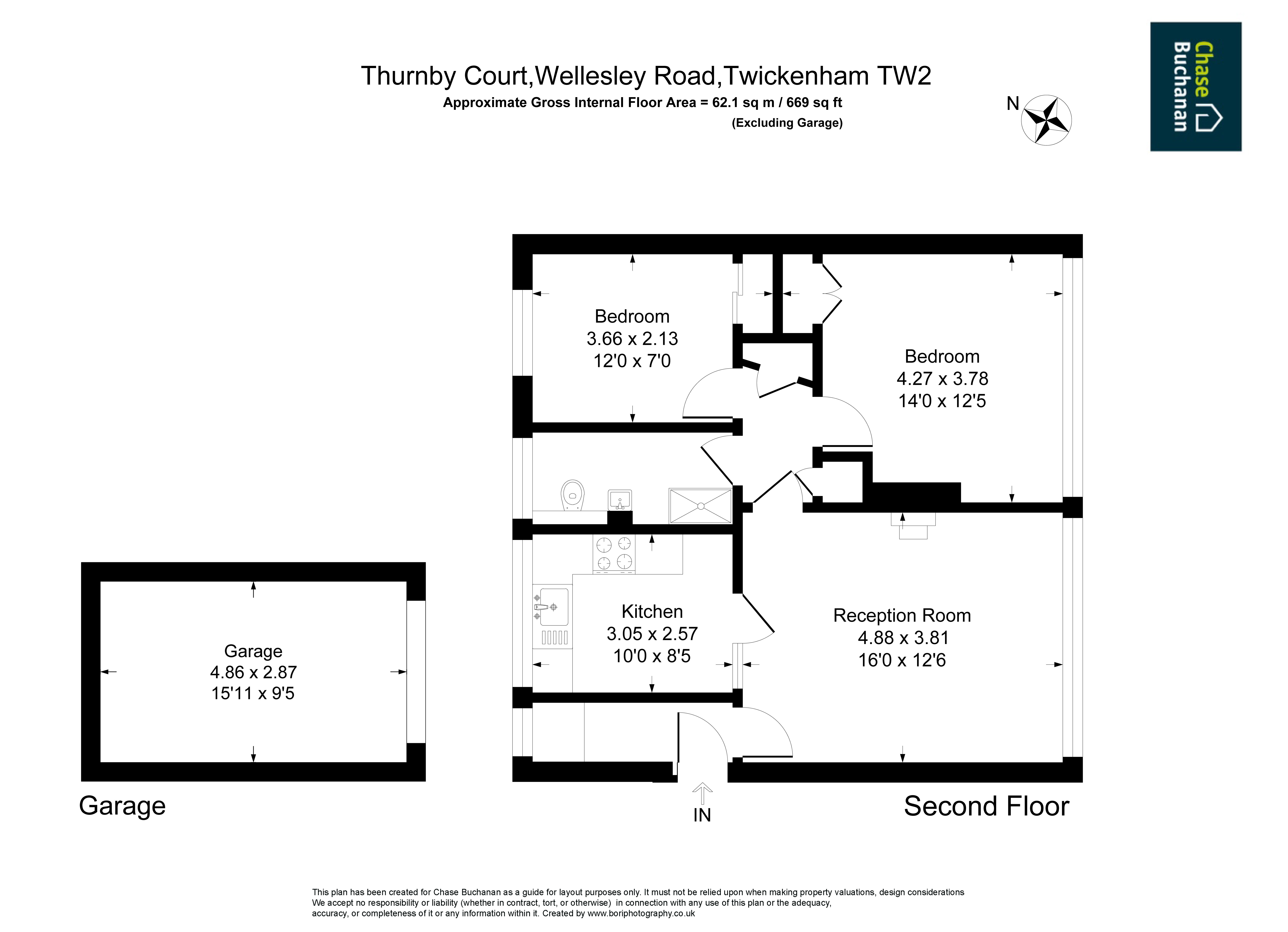 20 Thurnby Court,, Wellesley Road, Twickenham floorplan