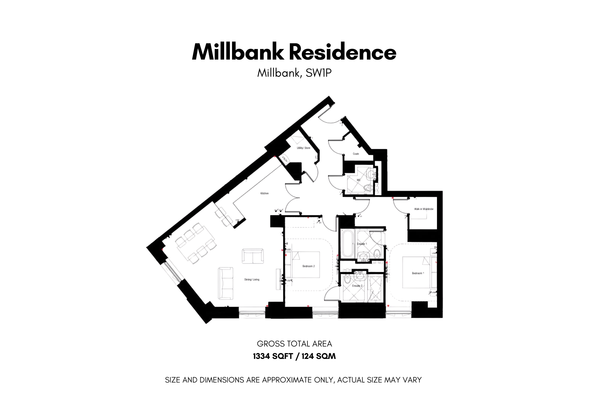 Apartment 48, 9 Millbank, London floorplan