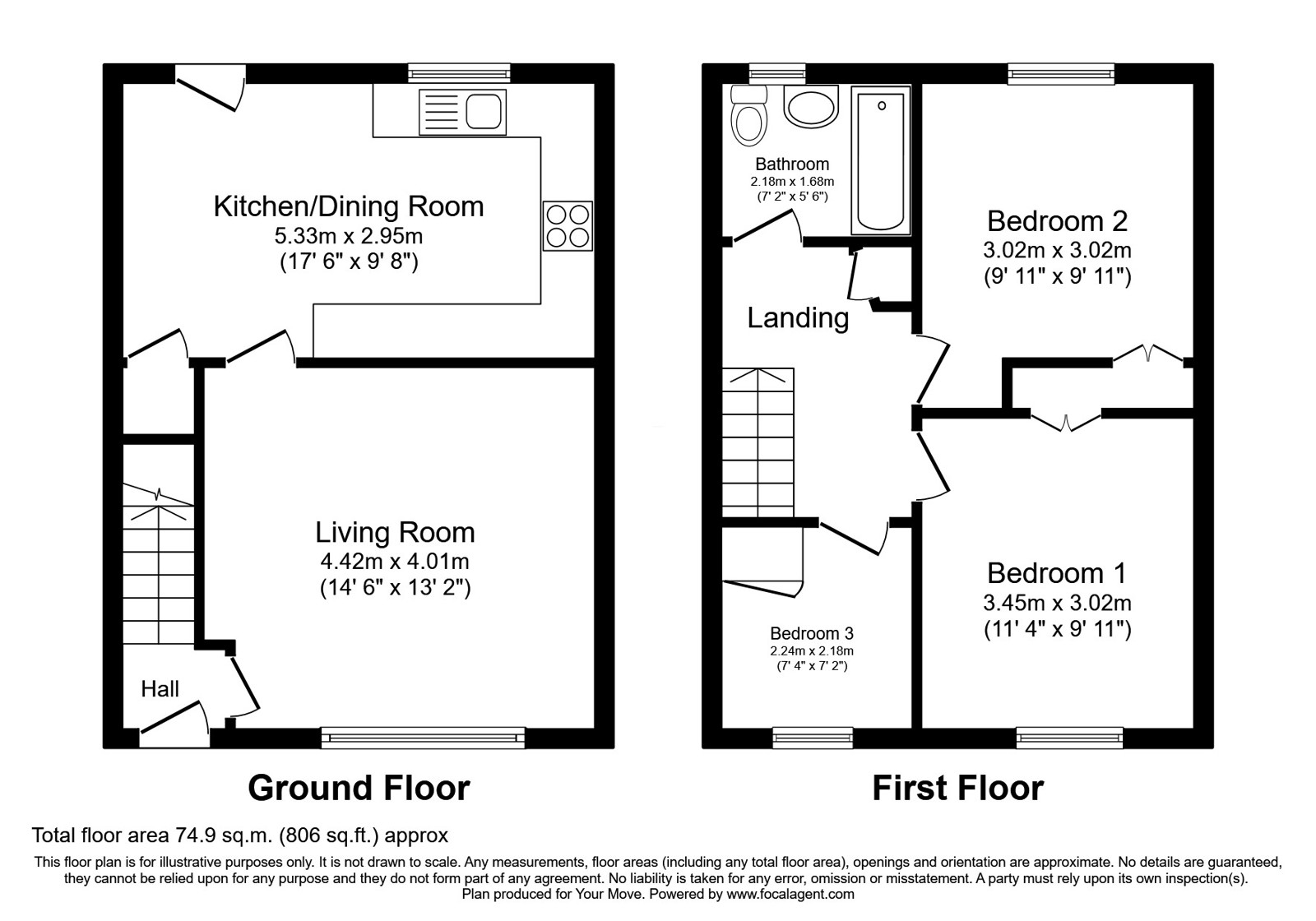 18, Maryport Court, Cumbria floorplan