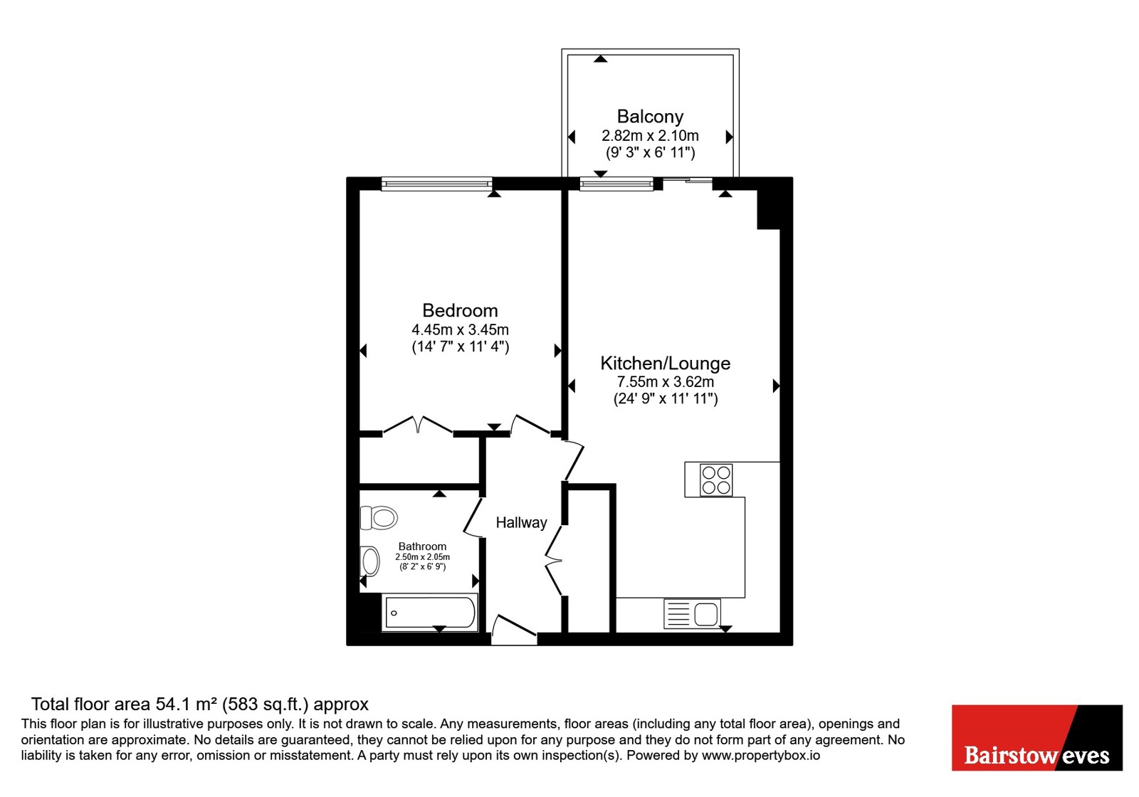304, Carriage House, London floorplan