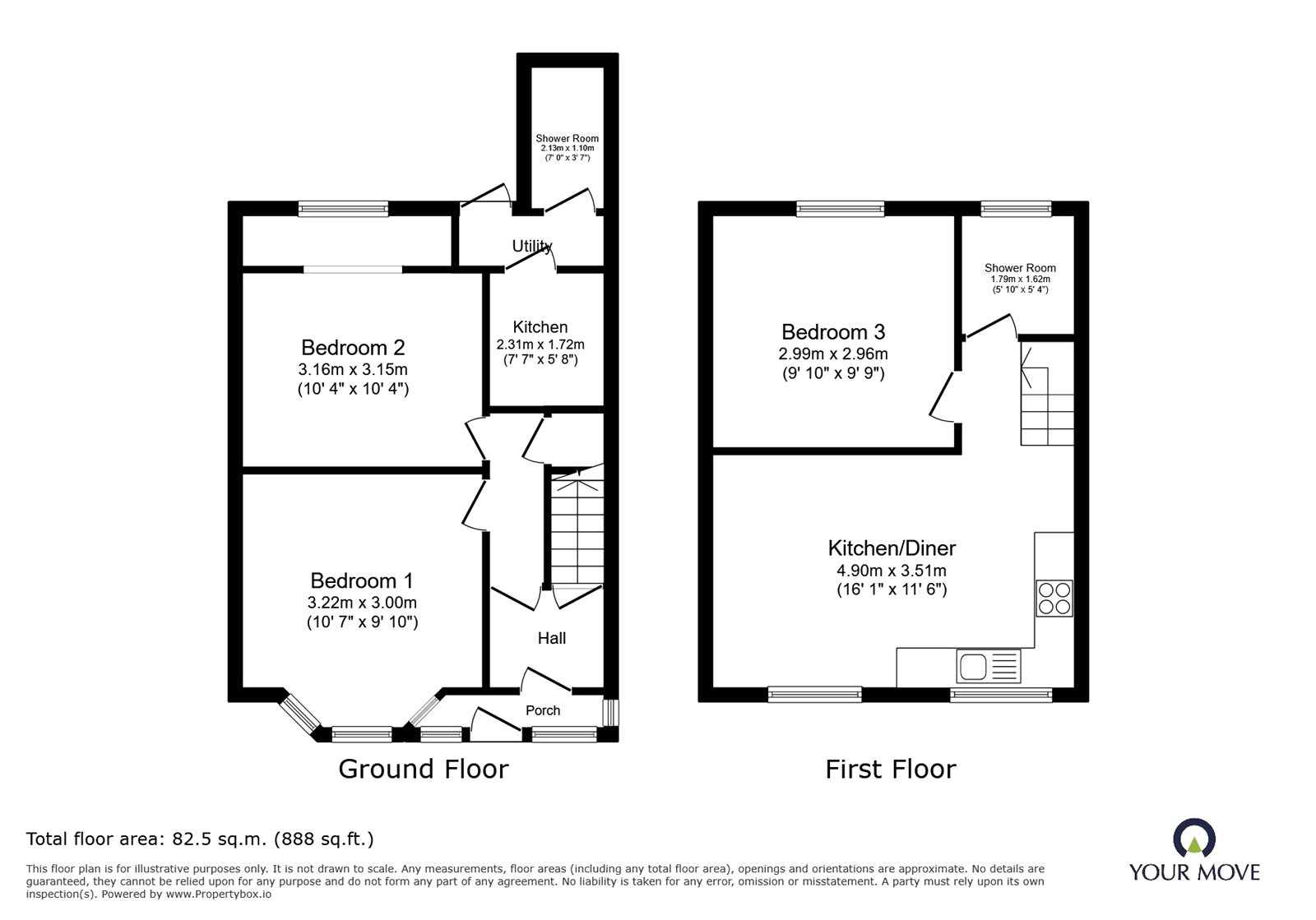 196, Burnaby Road, West Midlands floorplan