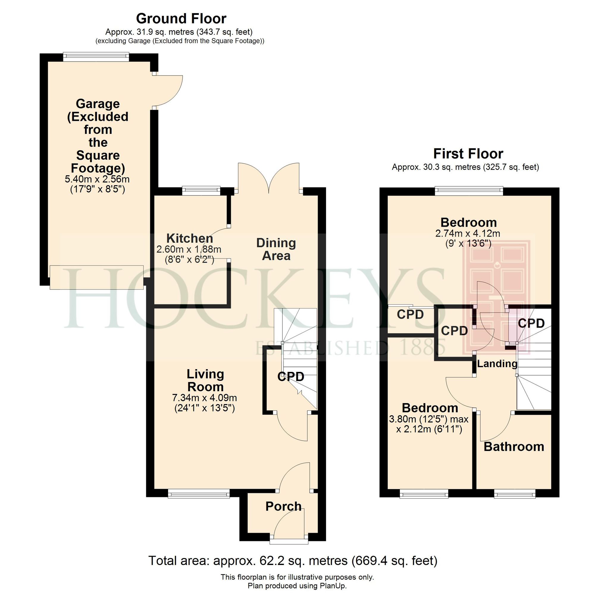 14 Woodman Way, Cambridge floorplan
