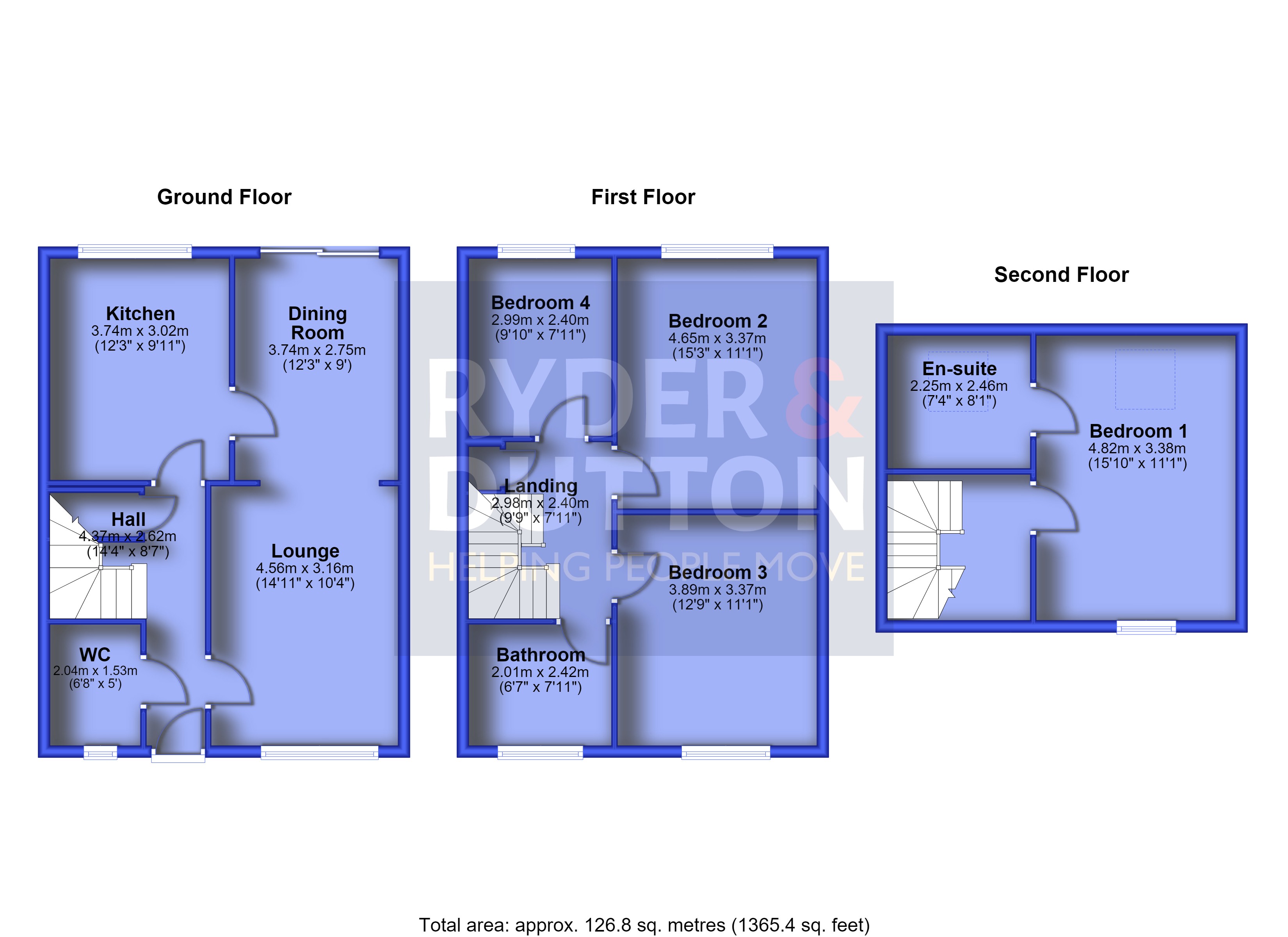 23, Saddlecote Close, Manchester floorplan