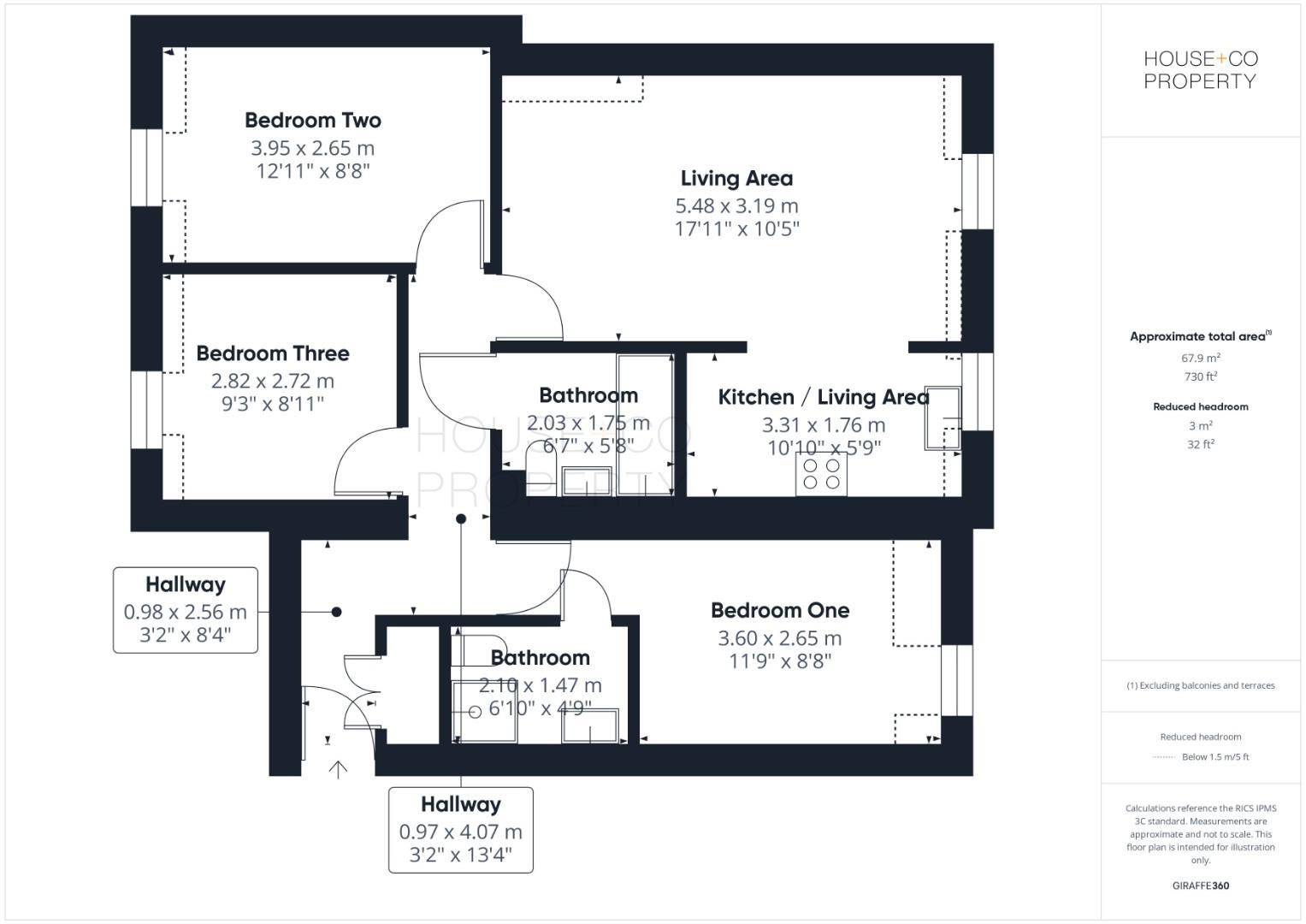 Flat 8, 39, Cooperage Road, Bristol floorplan