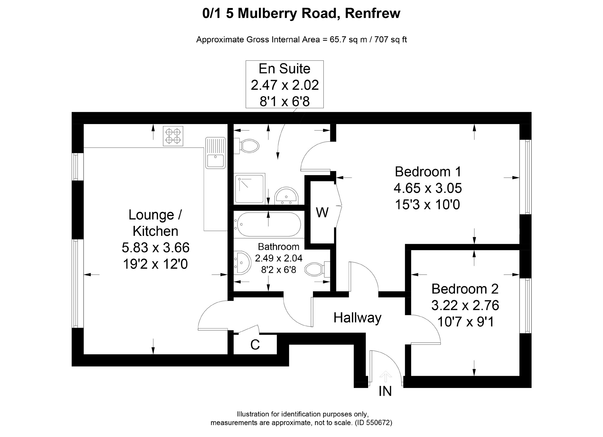 2 Bedrooms Flat for sale in Mulberry Road, Renfrew PA4