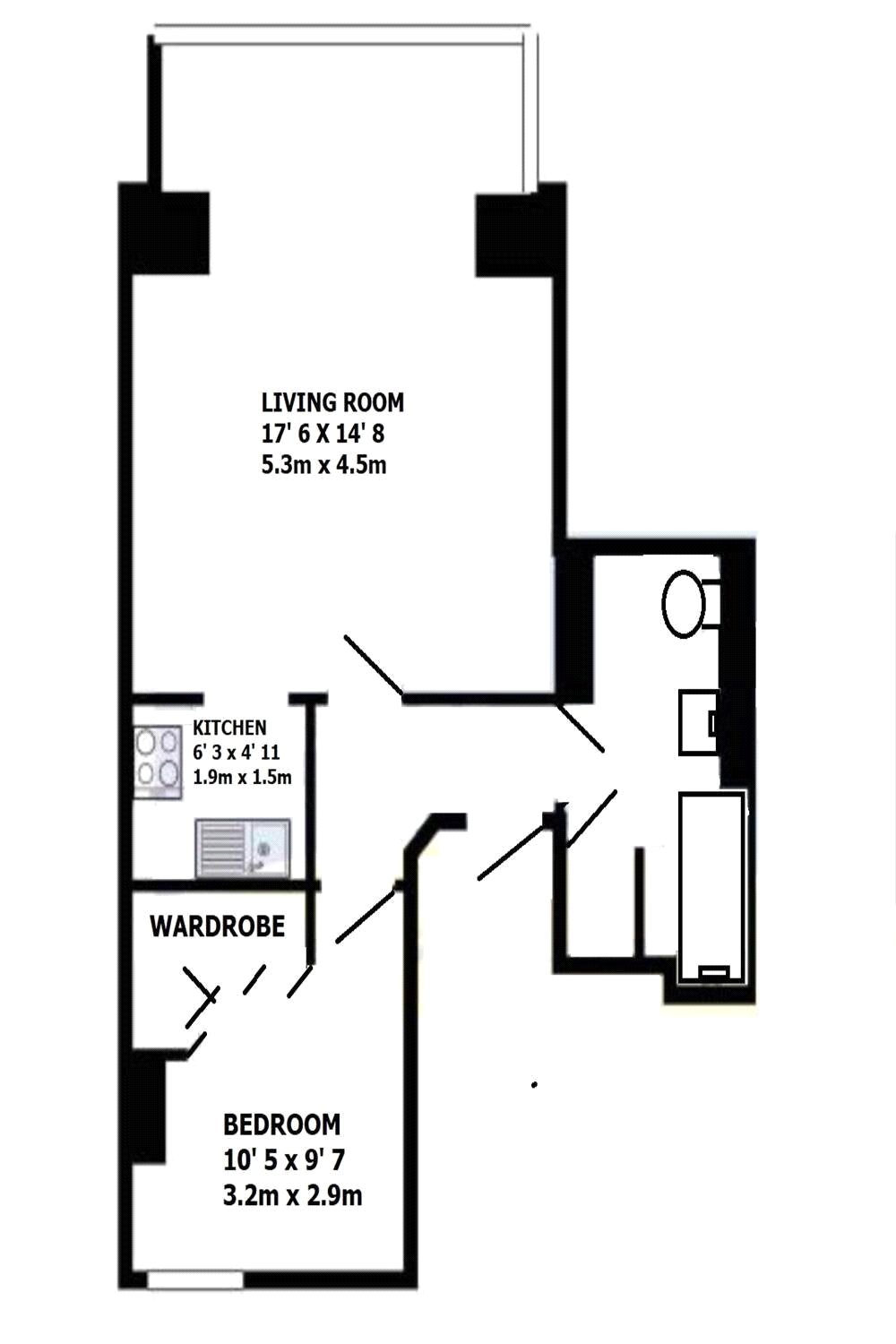 10, Rosehill House, Emmer Green floorplan