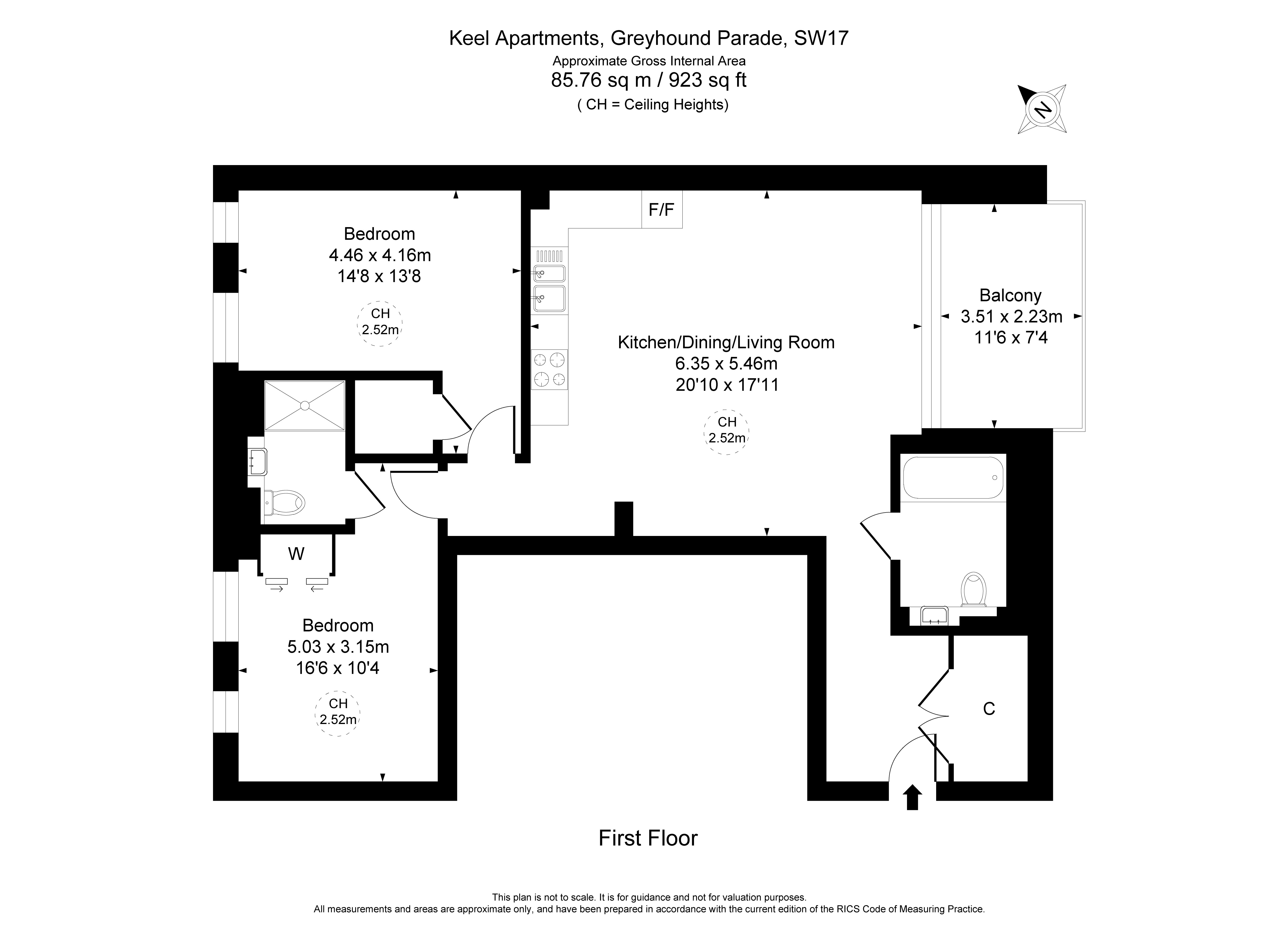 Greyhound Parade, London floorplan