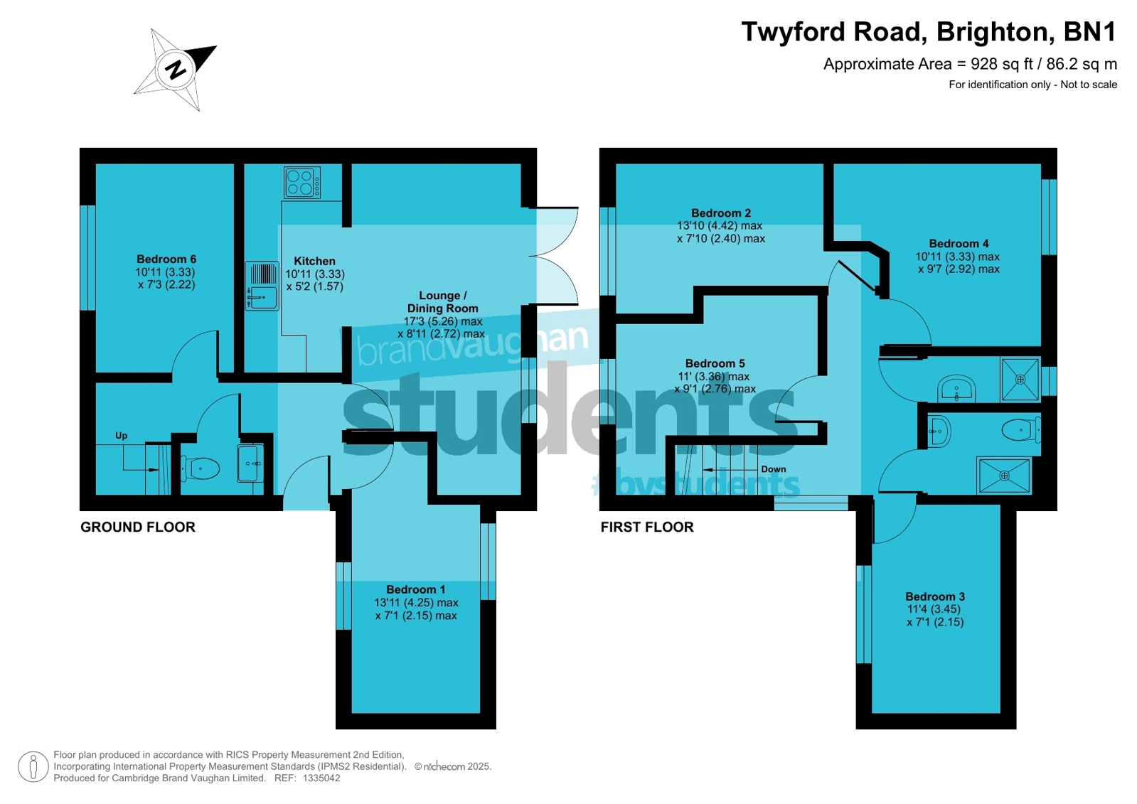 12xxx, Twyford Road, Brighton floorplan
