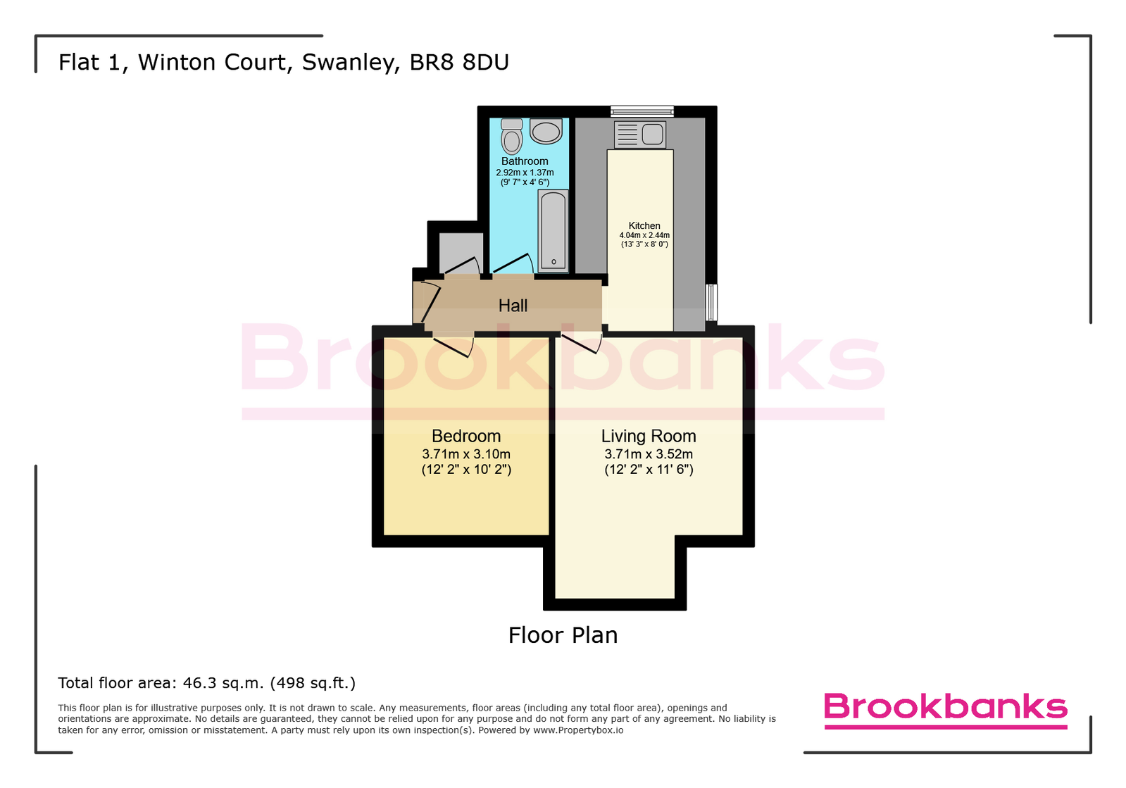 Winton Court, 25,Flat 1, Goldsel Road, Swanley floorplan