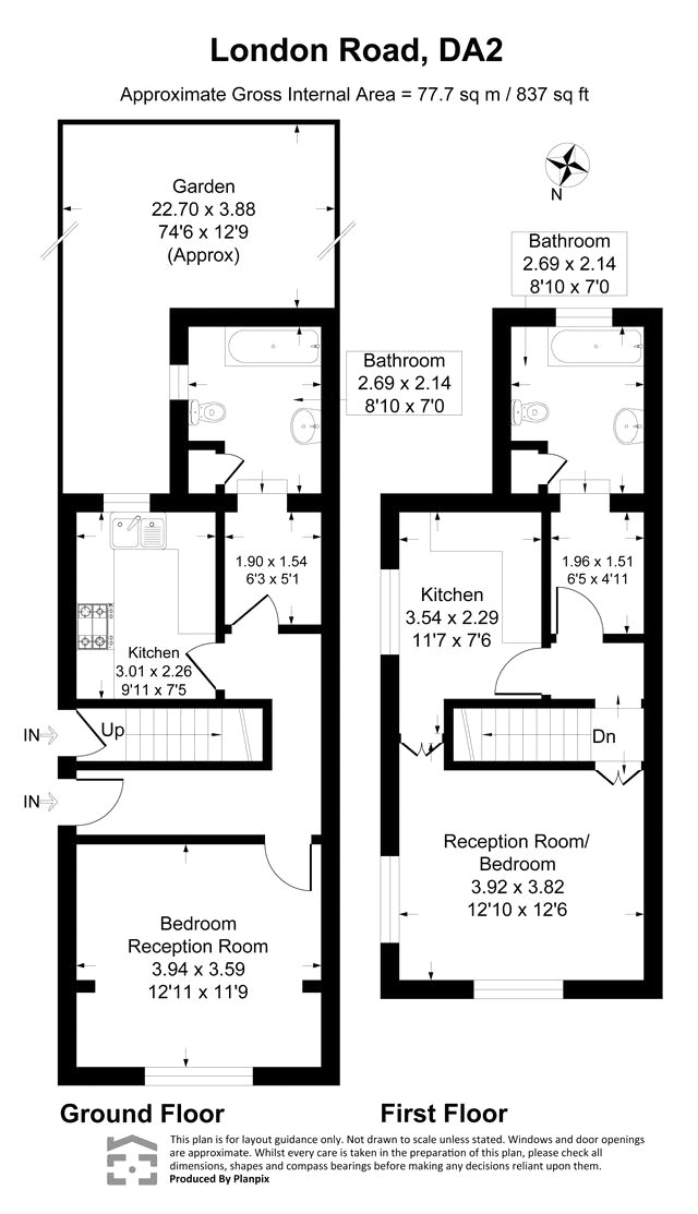 123, London Road, Dartford floorplan