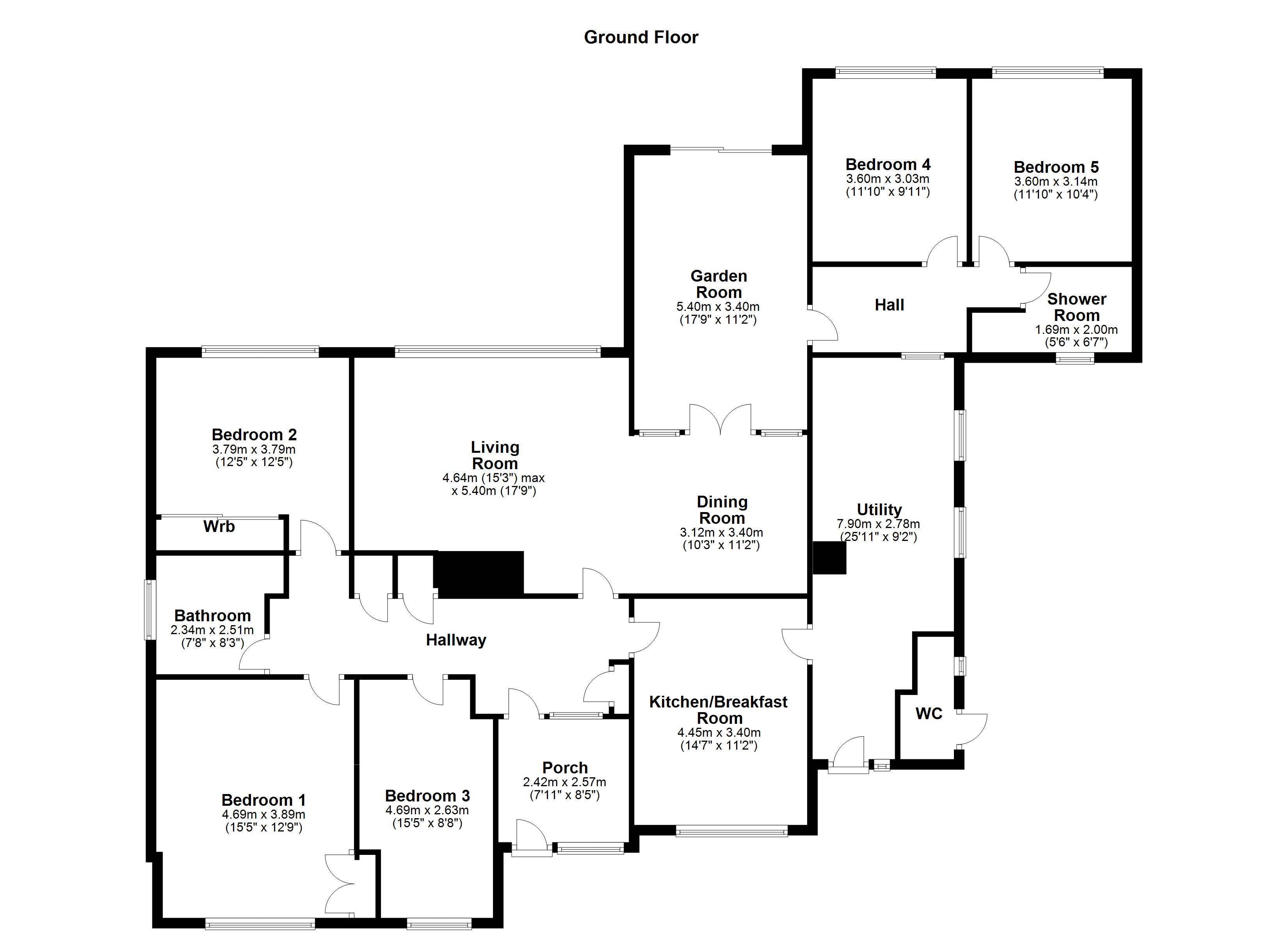 5 Bedrooms Detached bungalow for sale in Moor Lane, Darrington, Pontefract WF8