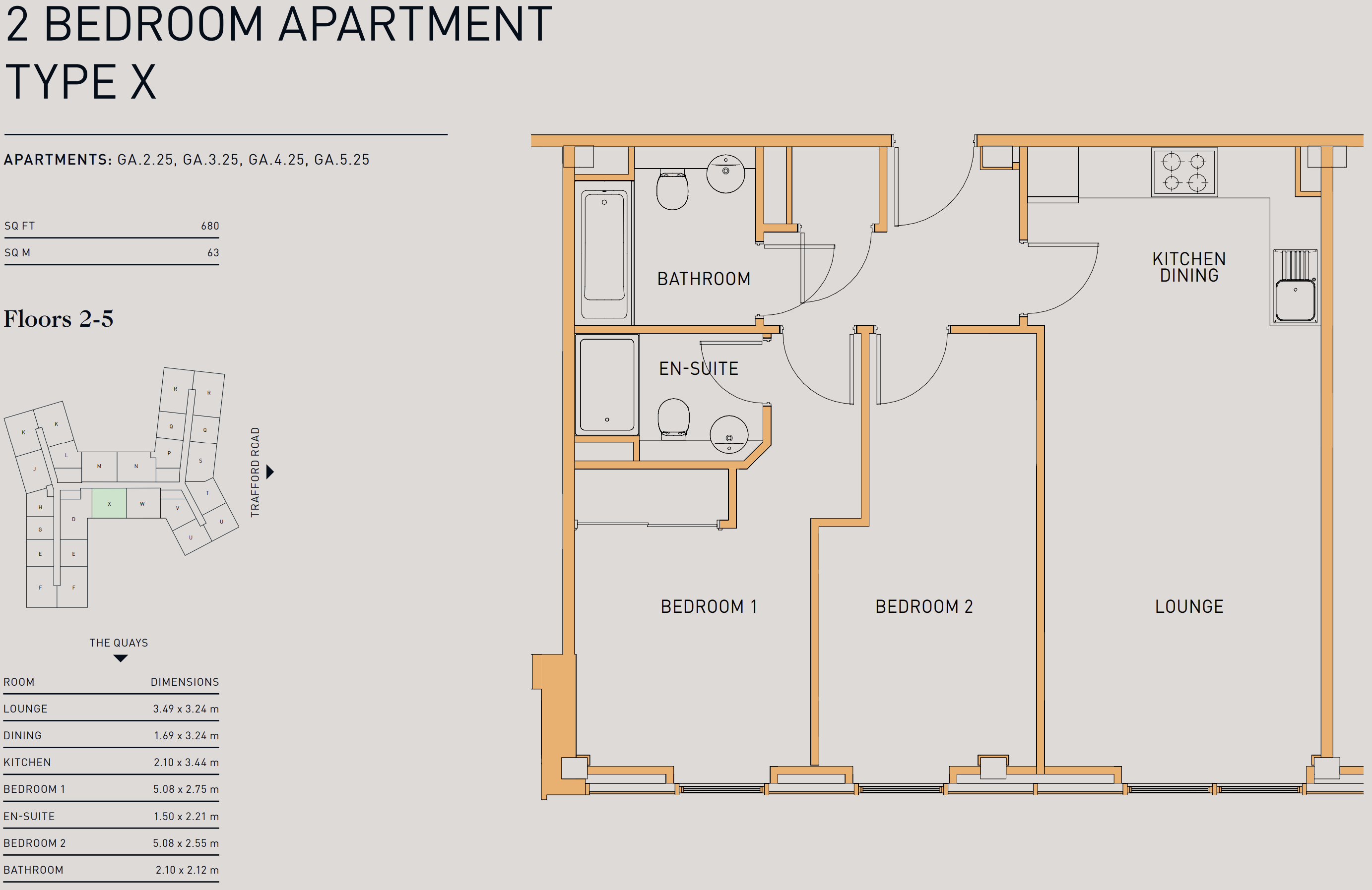 Furness Quay, Grapnel Apartments, Salford, Manchester floorplan