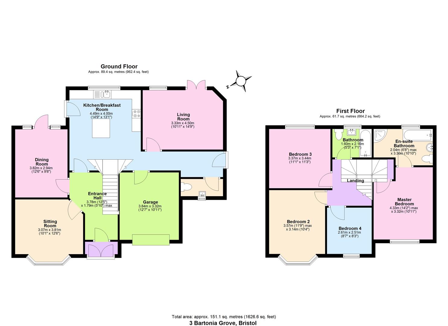 3, Bartonia Grove, Bristol floorplan
