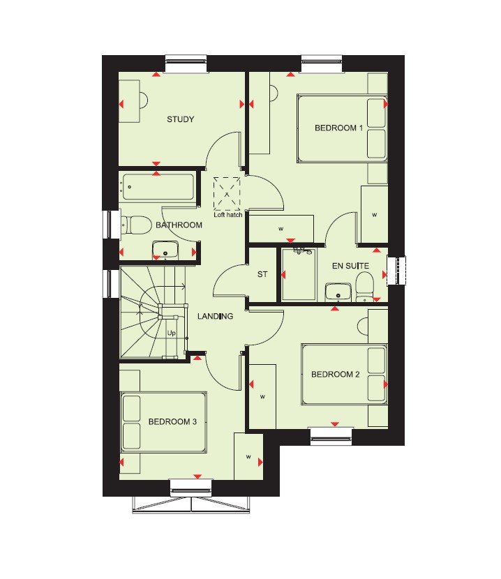 H9344395, Laxford Lane, New Lubbesthorpe, Leicester floorplan
