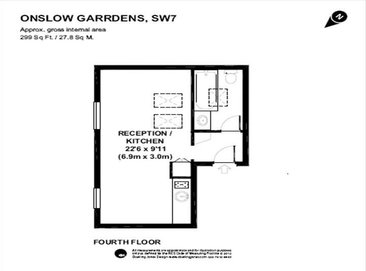 0 Bedrooms Studio to rent in Onslow Gardens, London SW7
