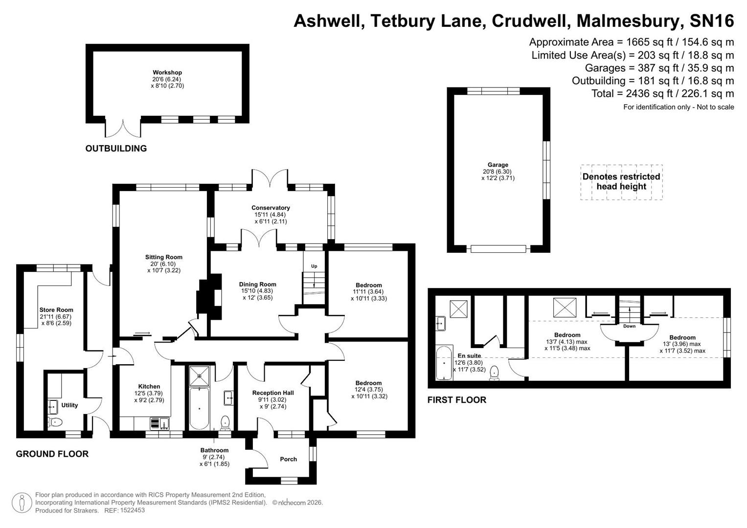 Ashwell, Tetbury Lane, Crudwell floorplan