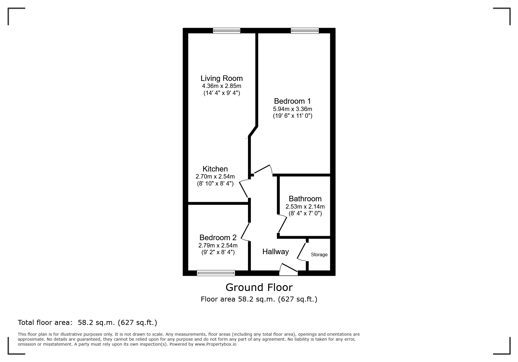 52, Lake House, Castlefield floorplan