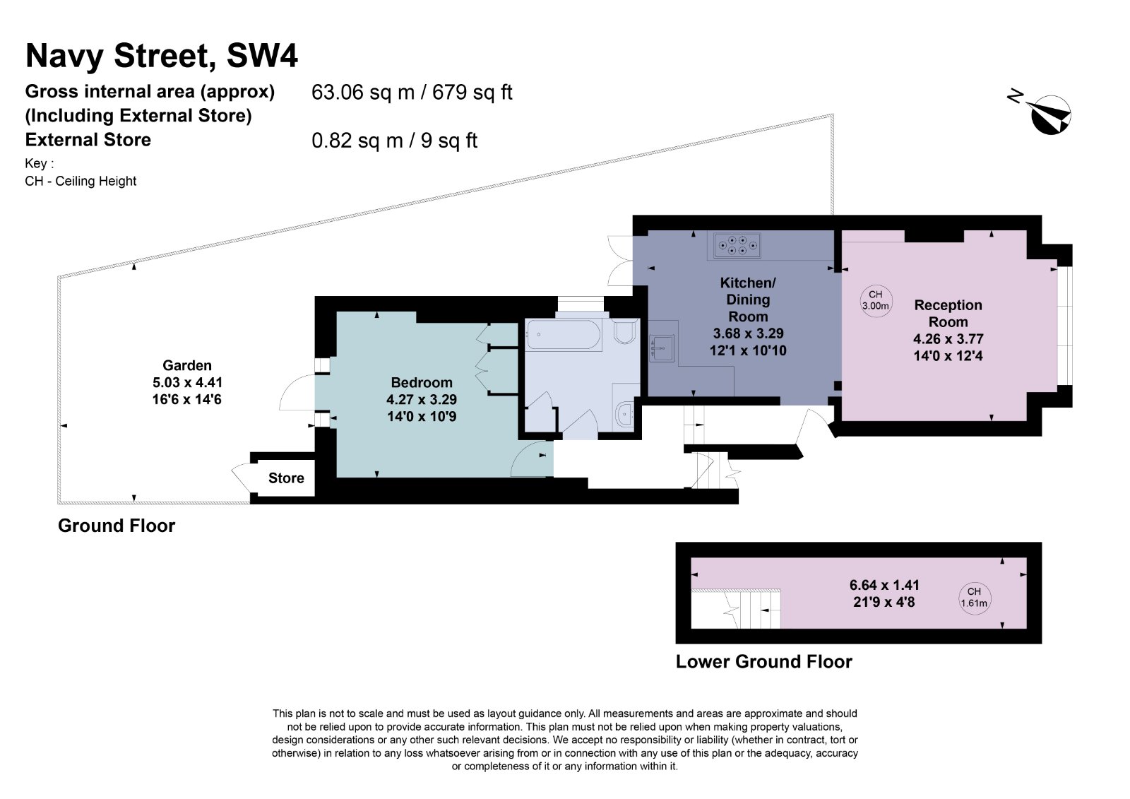 1, 2, Navy Street, London floorplan