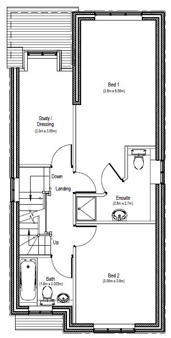 56b, Quingreen View, 56 Green End, Braughing floorplan