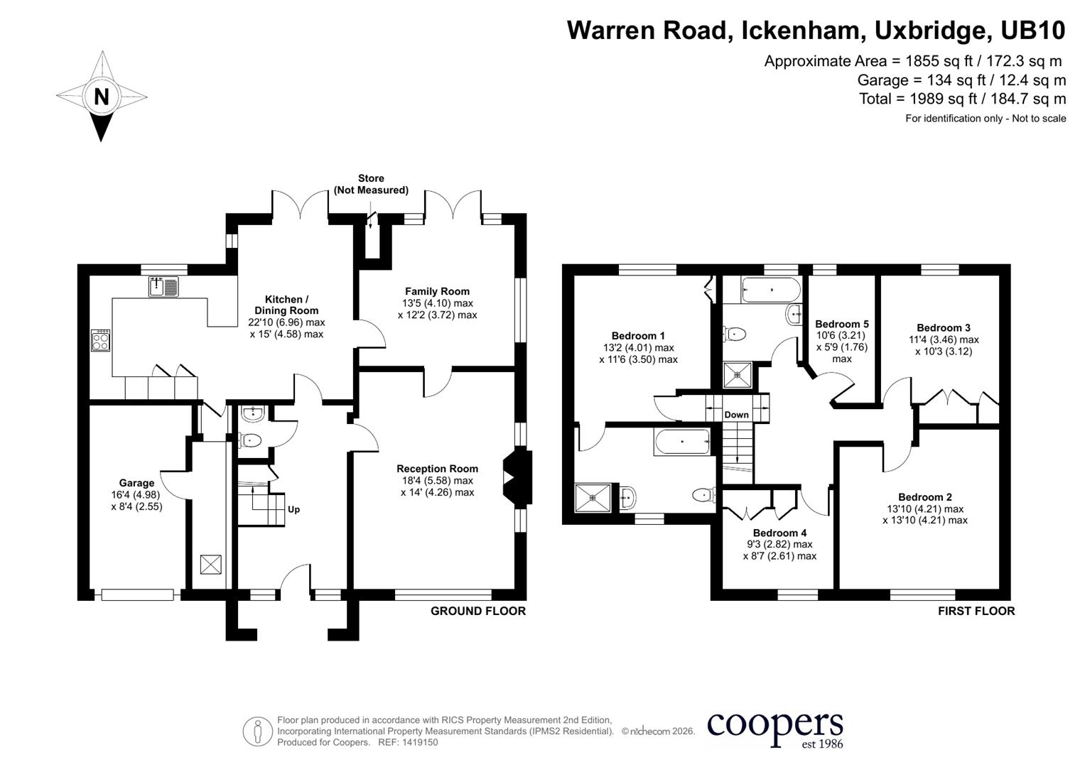 26, Warren Road, Ickenham floorplan