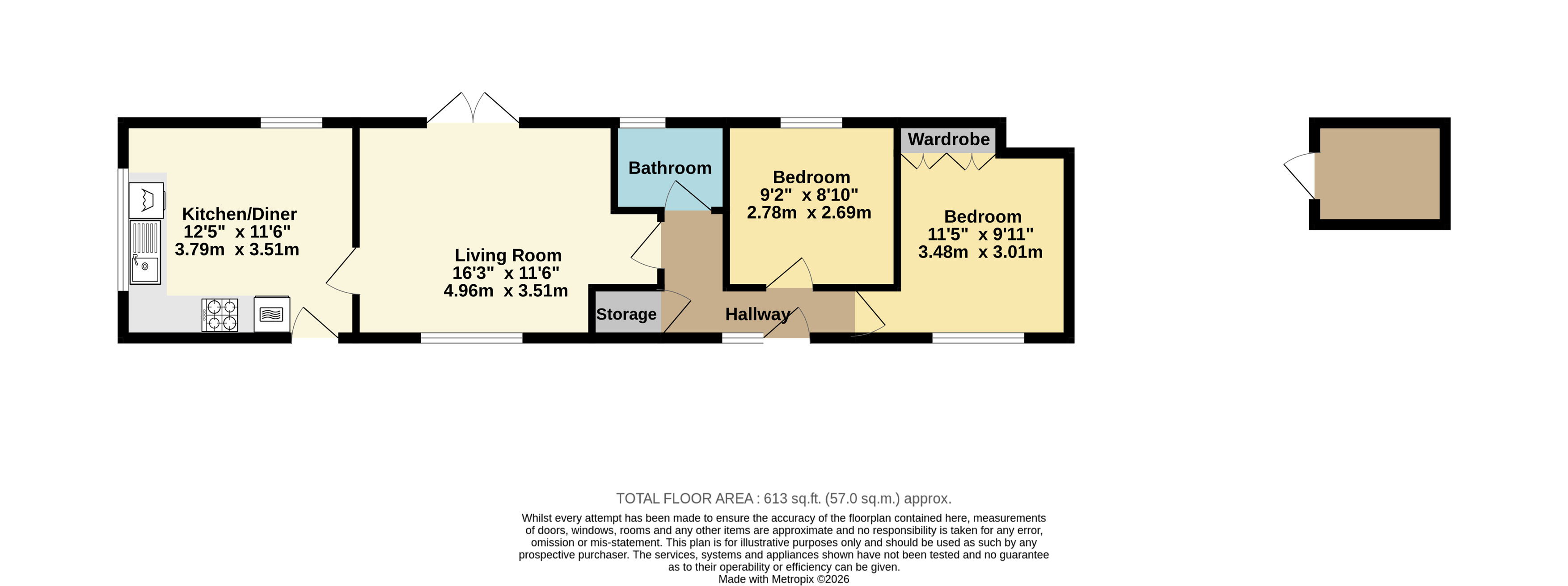2, Court Mount, Birchington floorplan