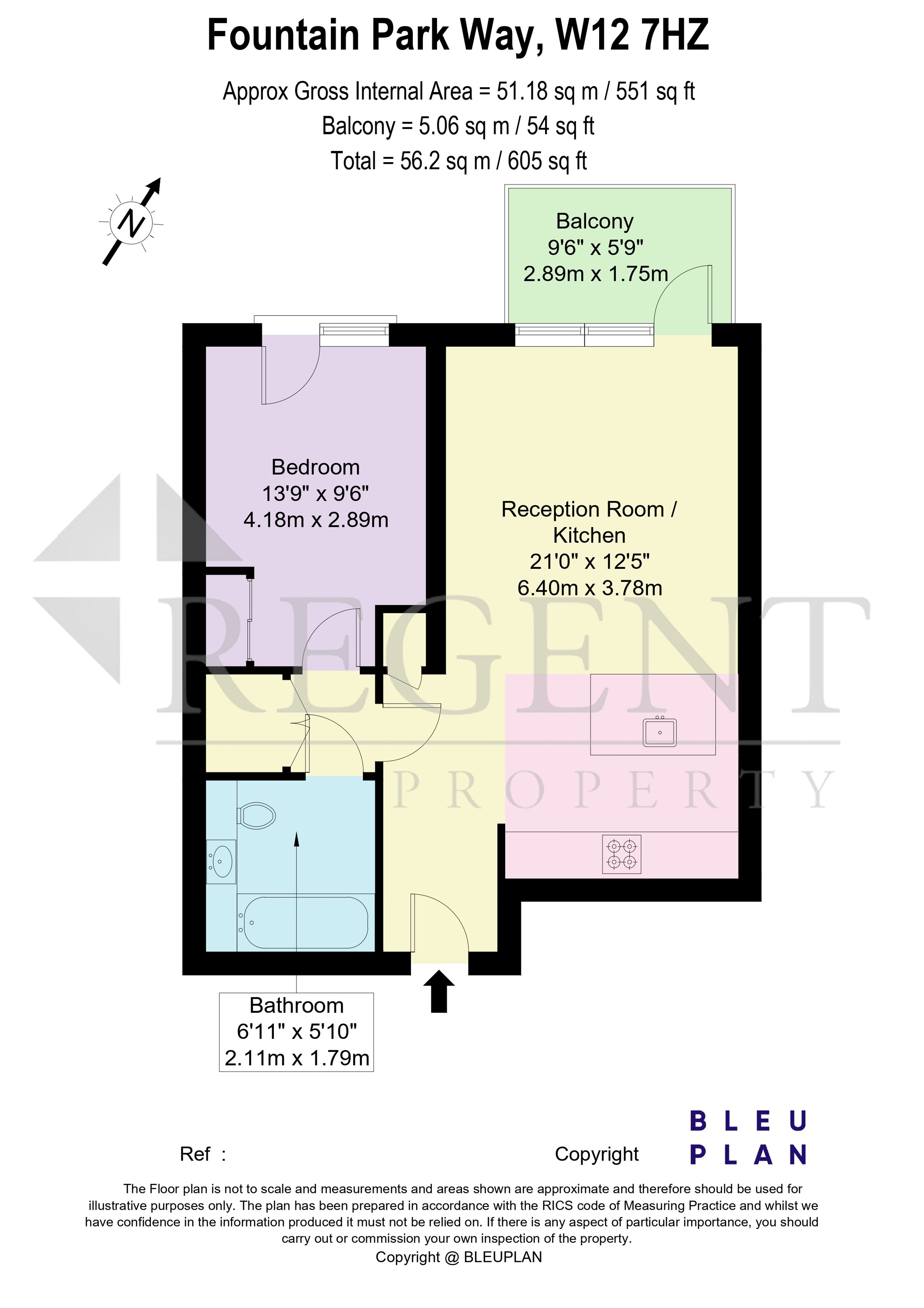 Flat 35, Bowery Apartments, London floorplan