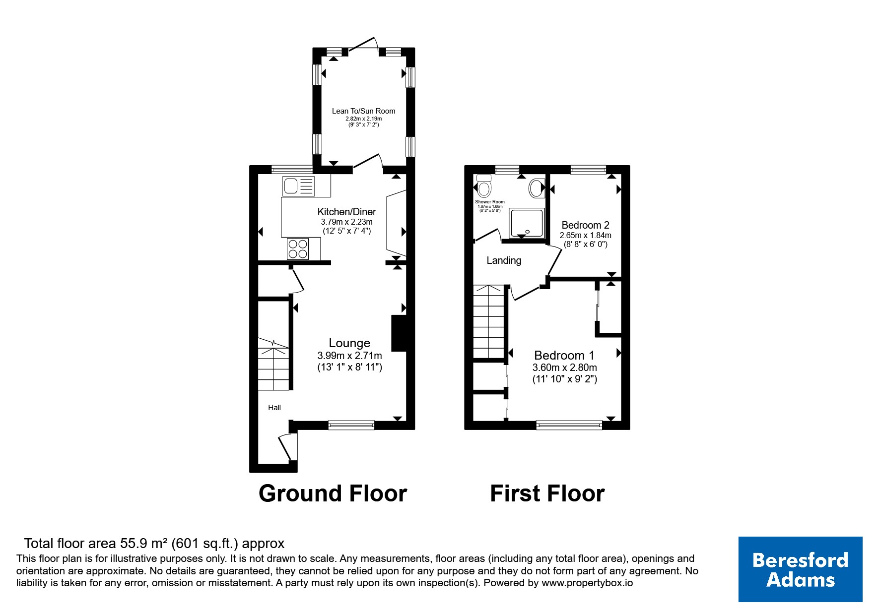 58, Rhodfa Wen, Bae Colwyn floorplan