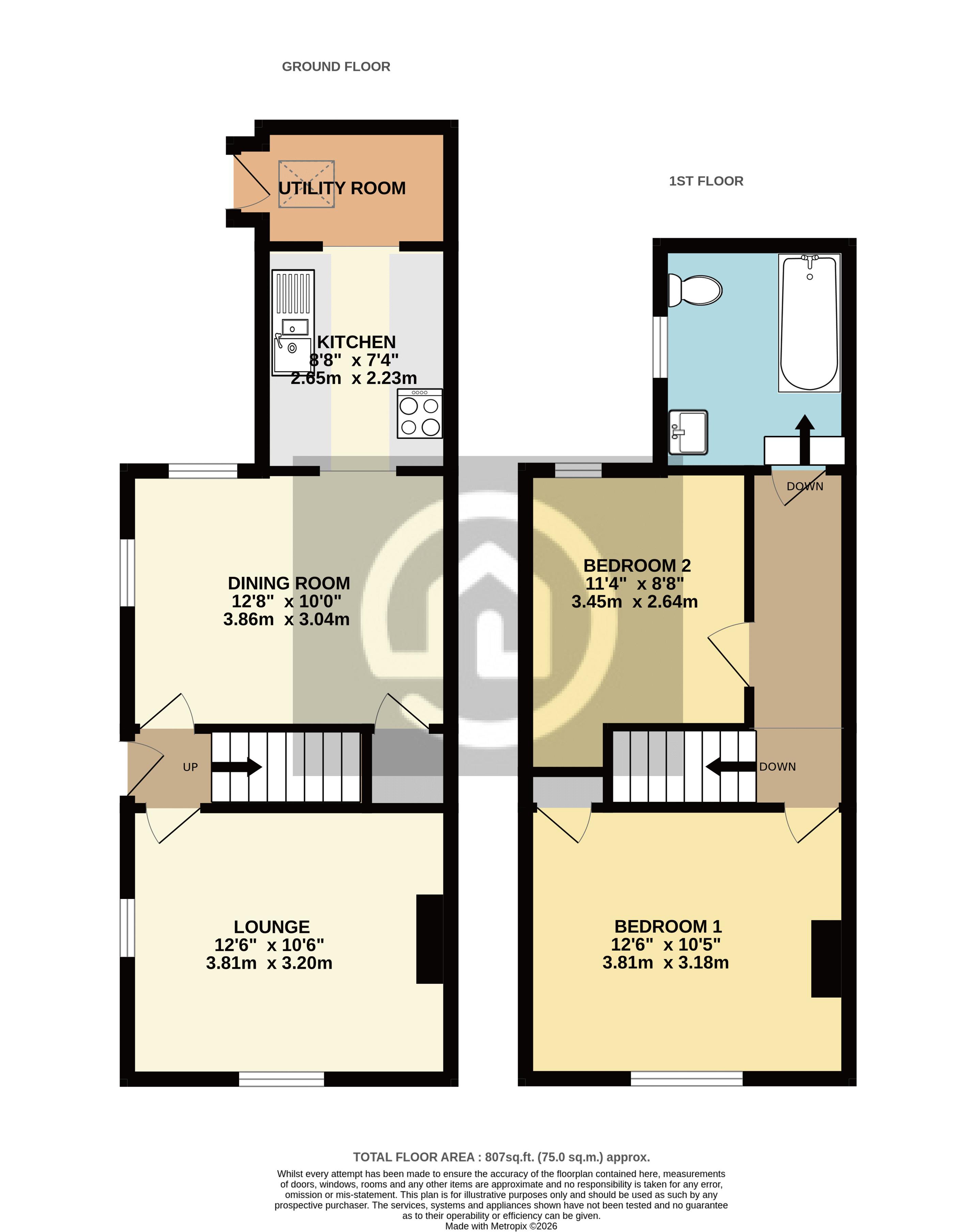 66, Bower Street, Bedford floorplan