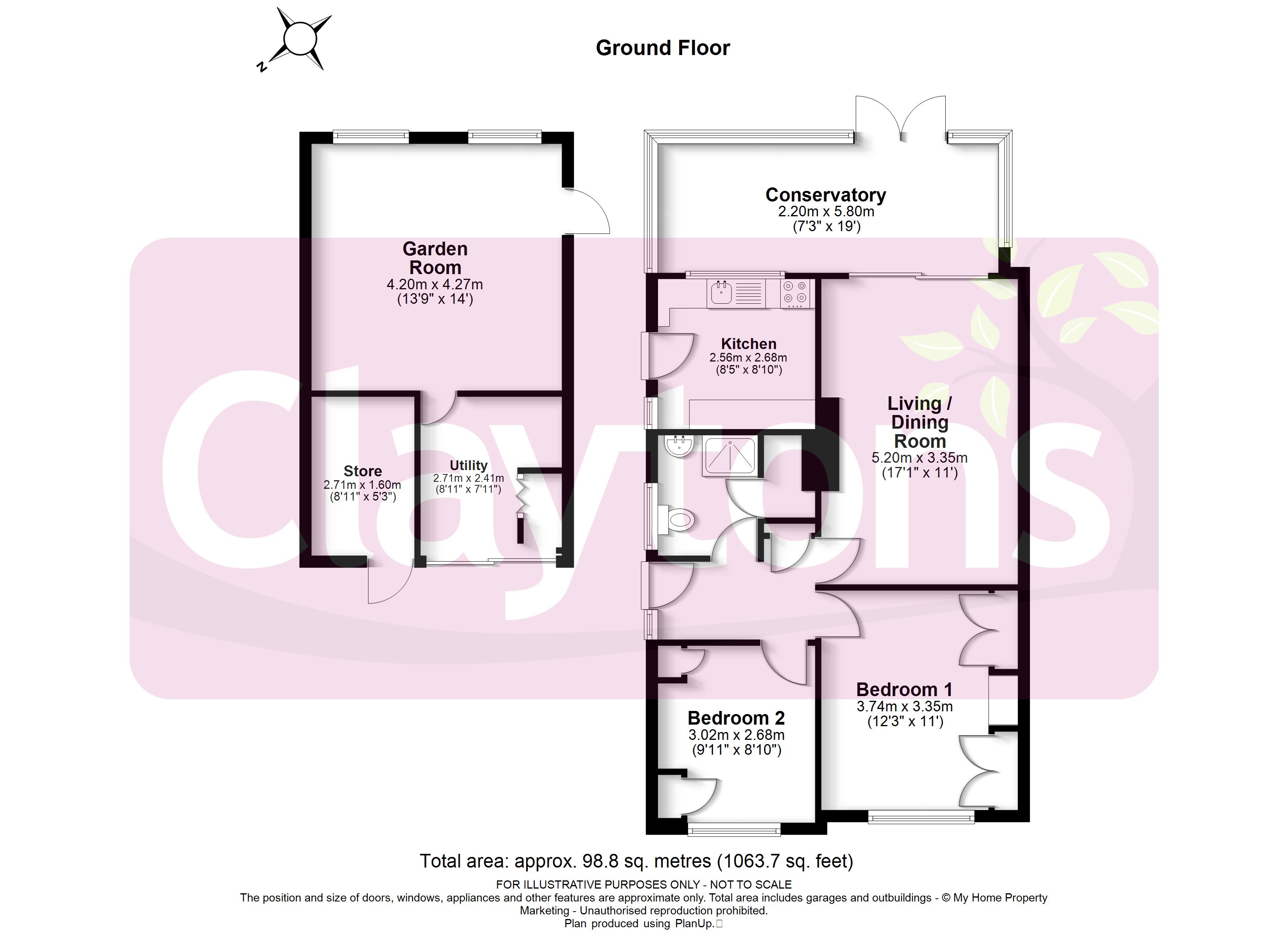 70, High Road, Watford floorplan