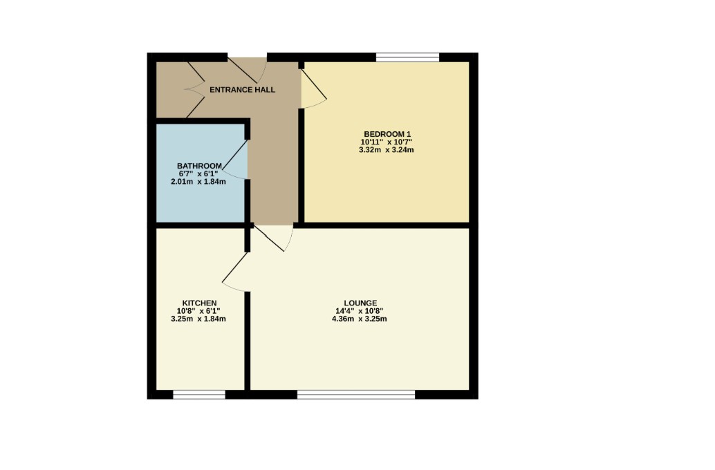Flat 5, 58 Warwick House, Central Avenue, Manchester floorplan
