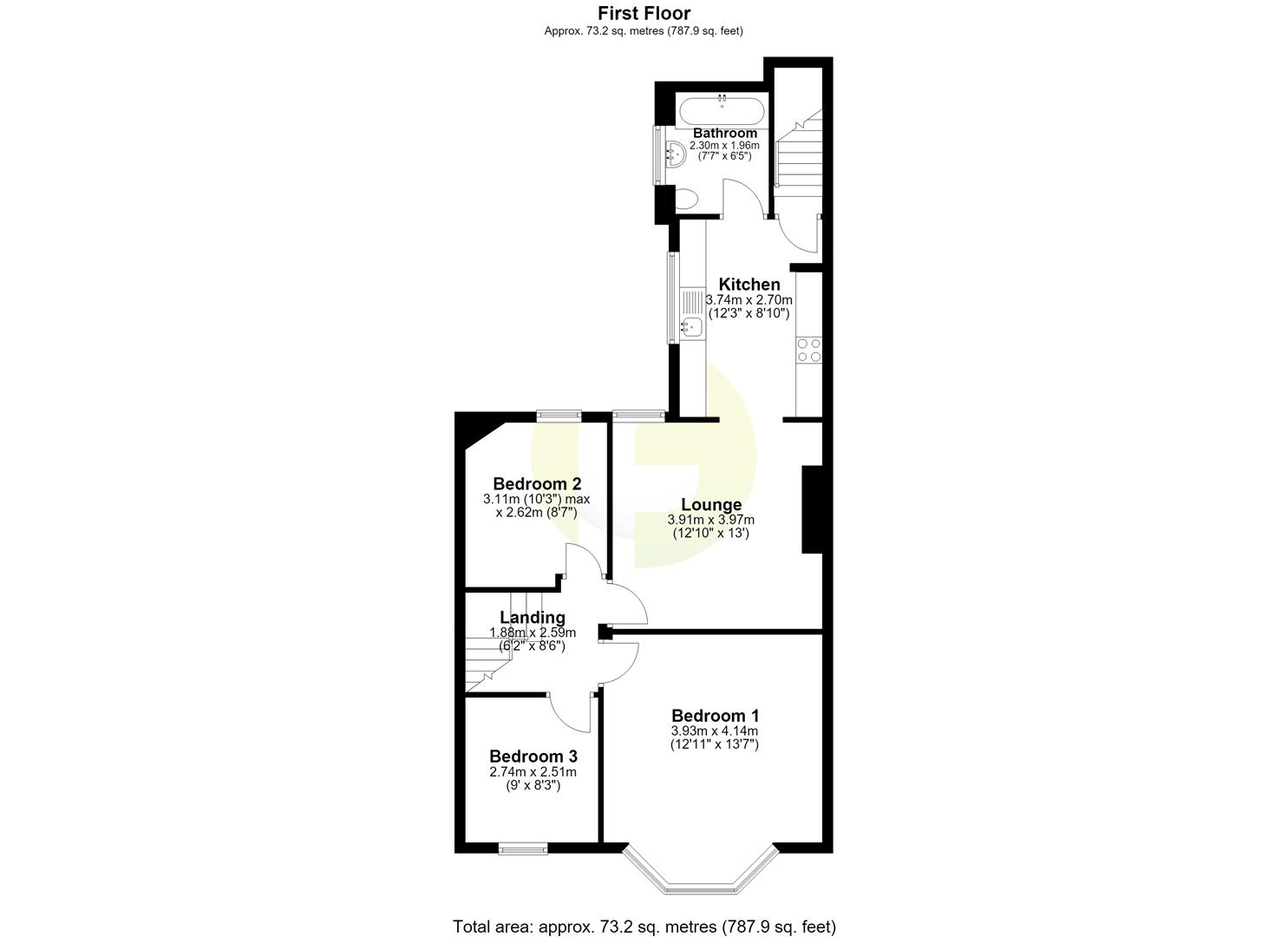 199, Queen Alexandra Road, North Shields floorplan