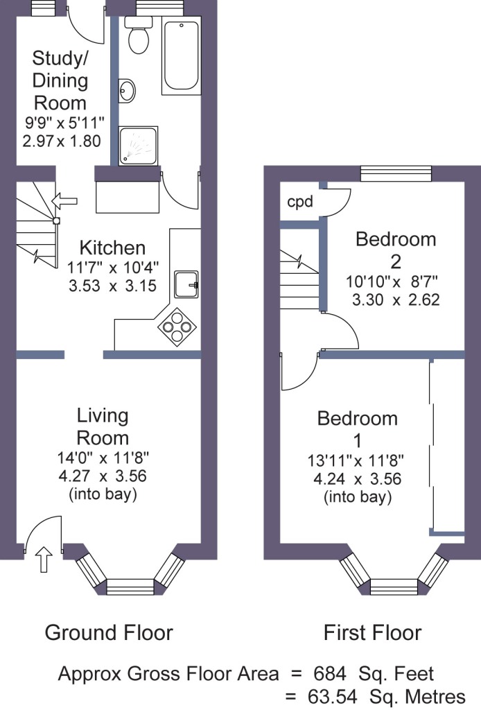 2 Bedrooms Terraced house for sale in Birch Grove, Harrogate HG1