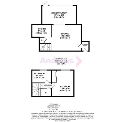 1 Bedrooms End terrace house to rent in Broadlands, Horley RH6