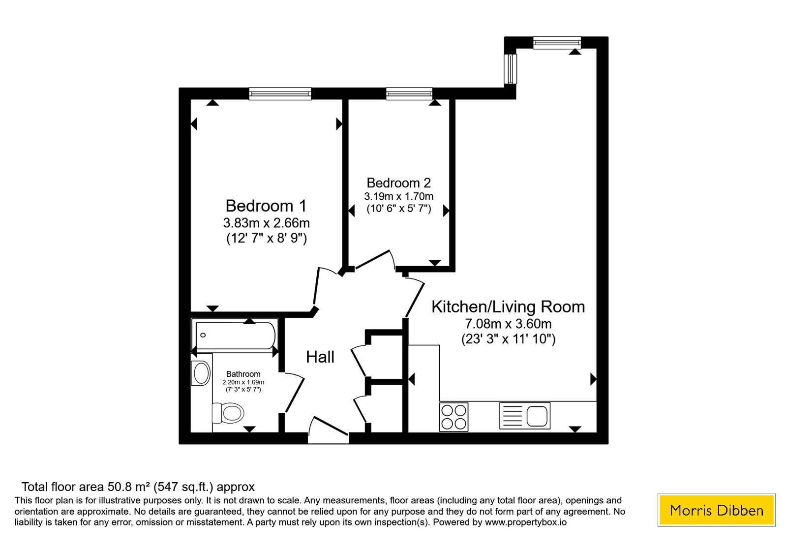 Flat 147 The Round House,, Gunwharf Quays, Hampshire floorplan