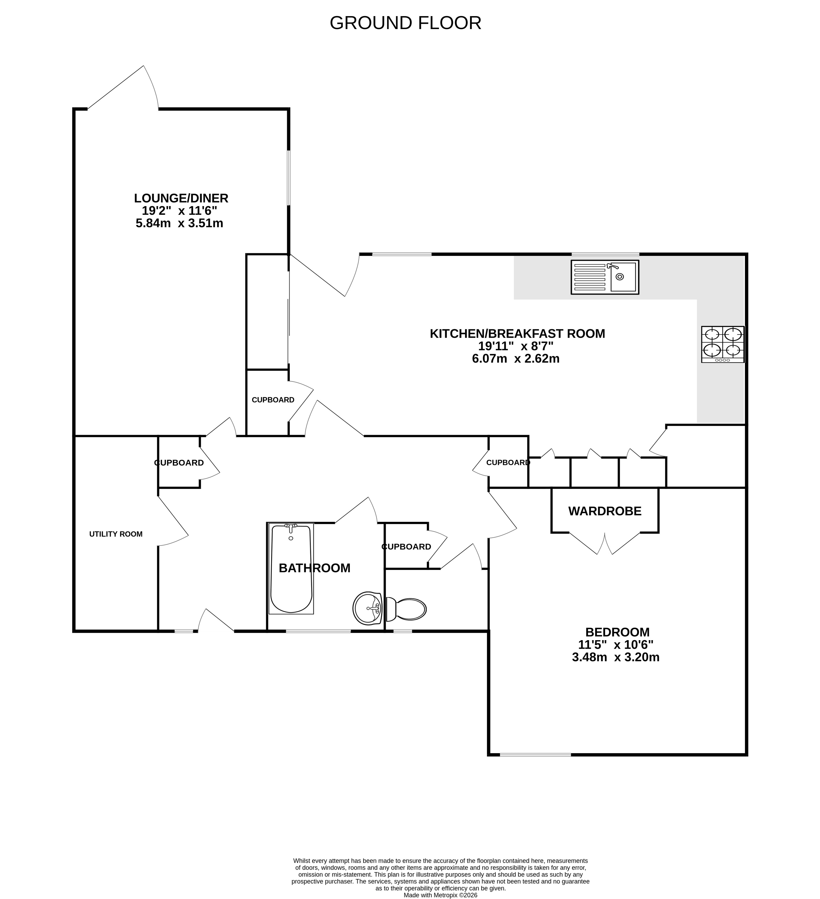 43, Warwick Road, Hampshire floorplan