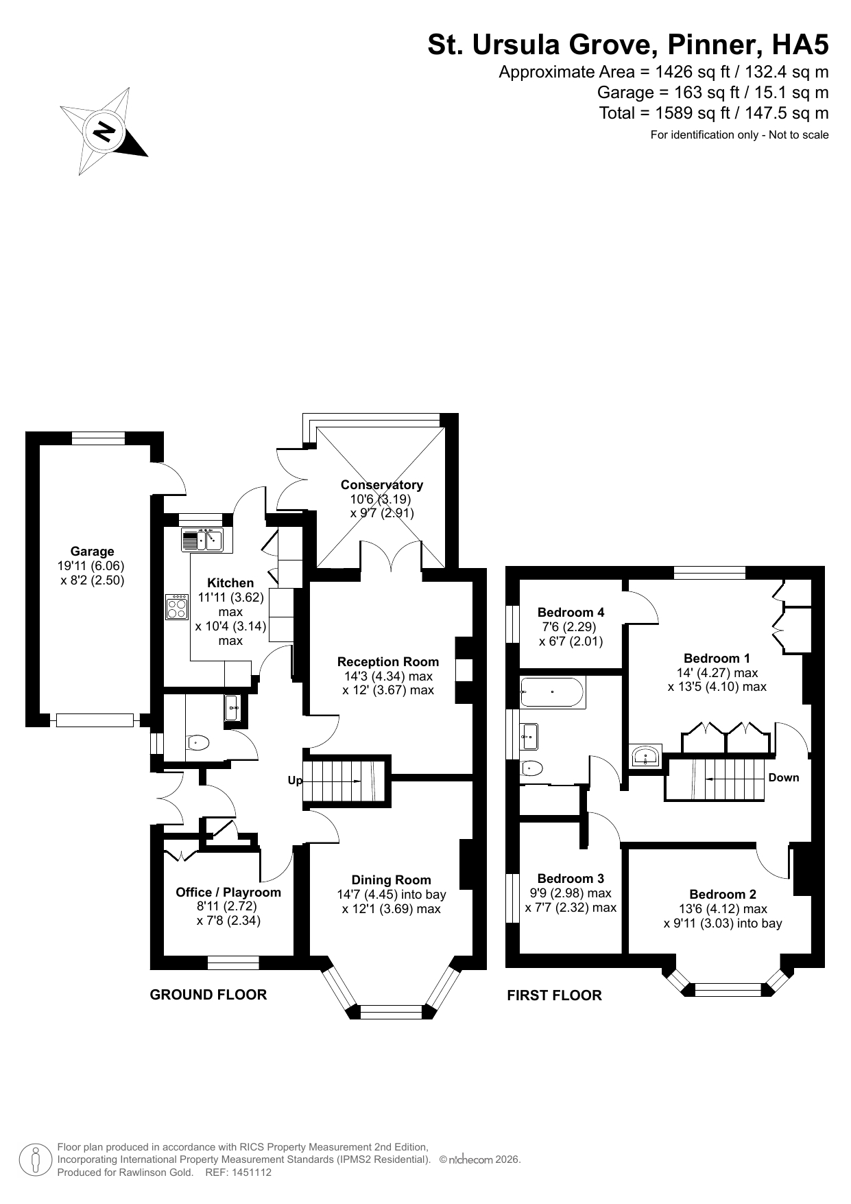 21, St. Ursula Grove, Pinner floorplan
