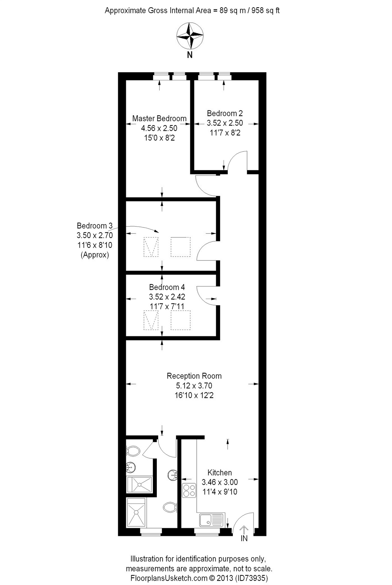 4 Bedrooms Flat to rent in High Street, London W3
