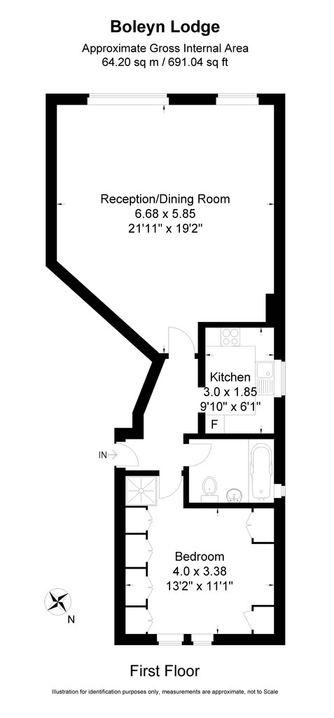 1 Bedrooms  to rent in Boleyn Lodge, Wimbledon SW19