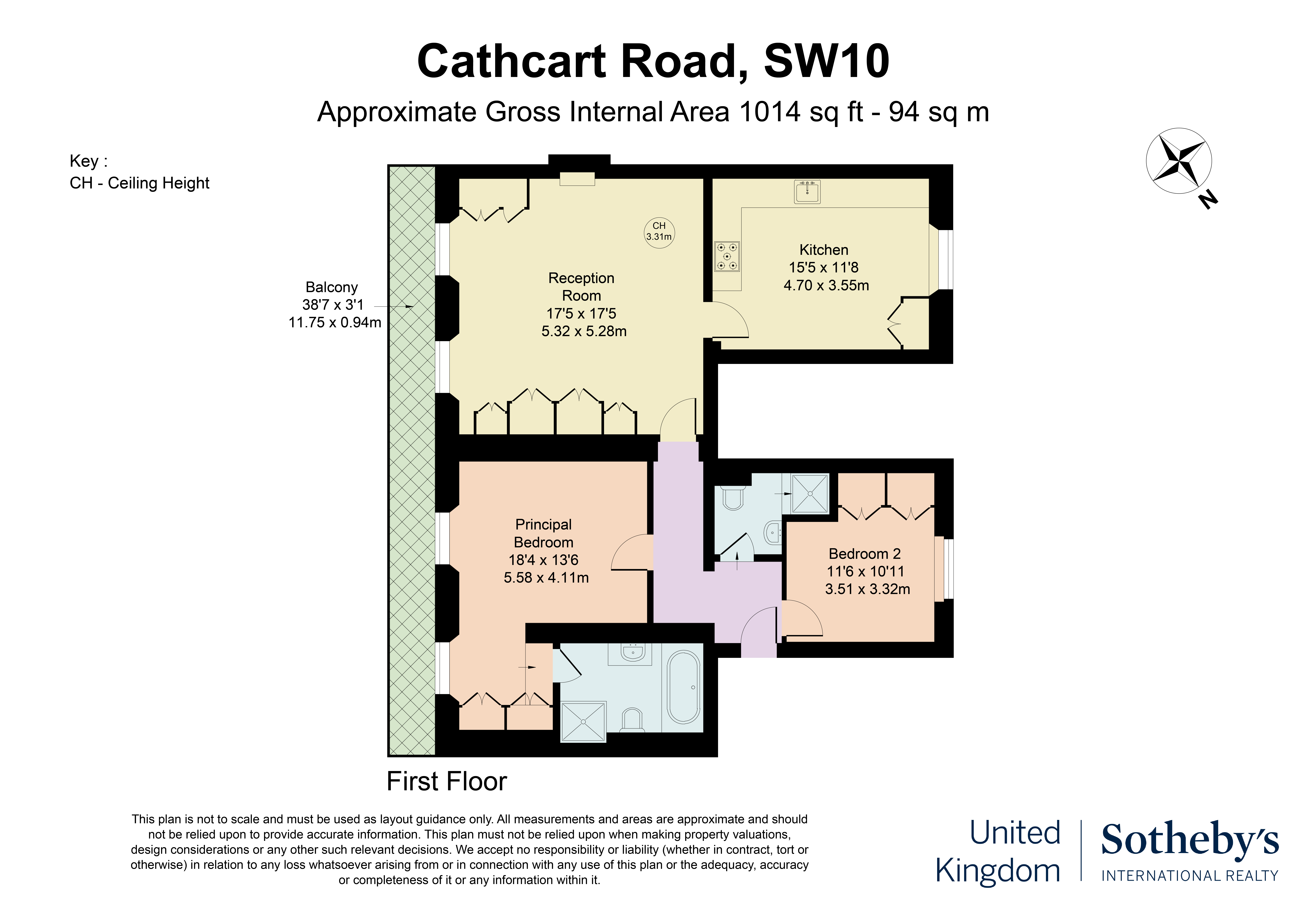 Cathcart, Cathcart Road, London floorplan