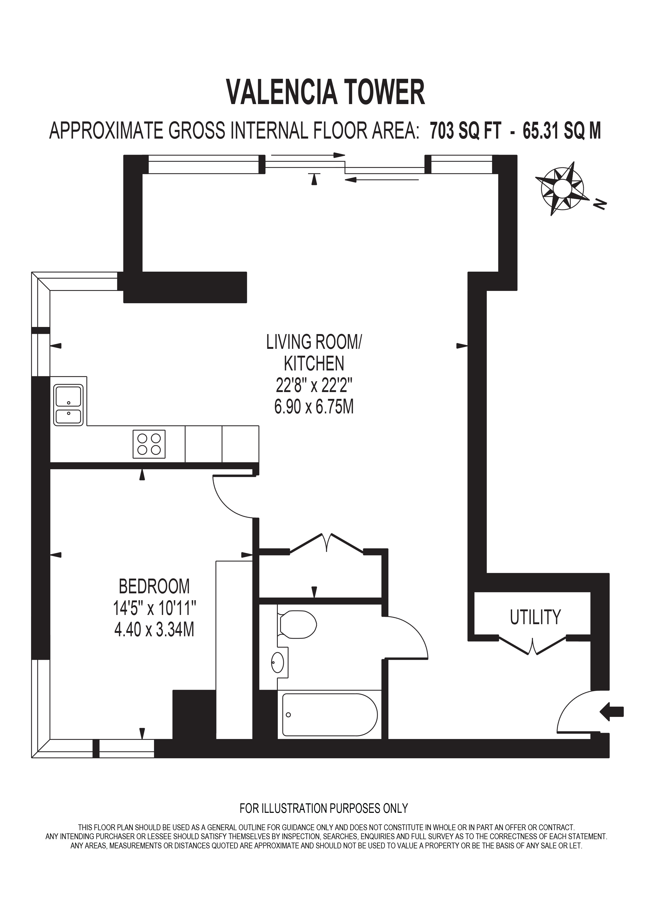 Apartment 166 Valencia Tower 3, Bollinder Place, London floorplan